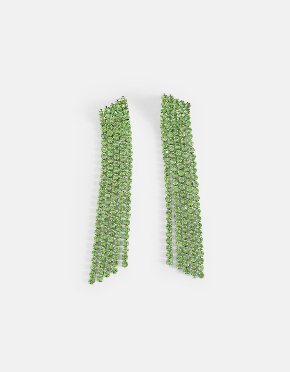 Strass Oorbellen Groen SHOEBY ACCESSOIRES