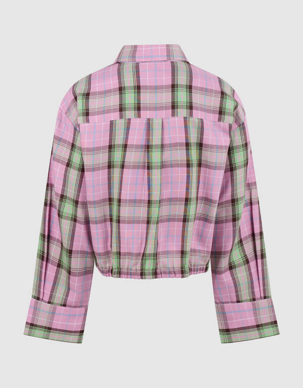 Cropped Ruiten Blouse Lichtroze SHOEBY GIRLS