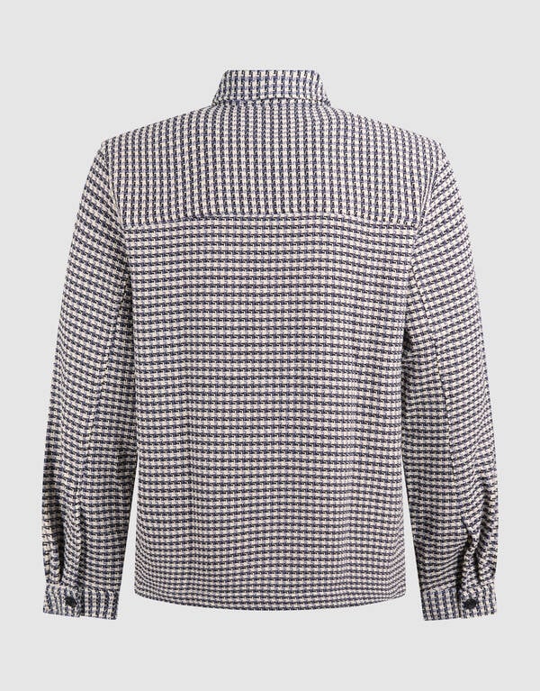 Pied De Poule Overshirt Zand SHOEBY MEN