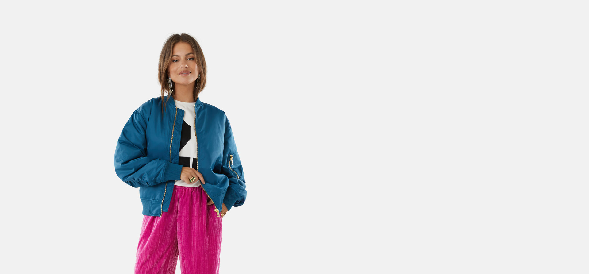 Artwork Bomber Blauw By Lizzy SHOEBY WOMEN