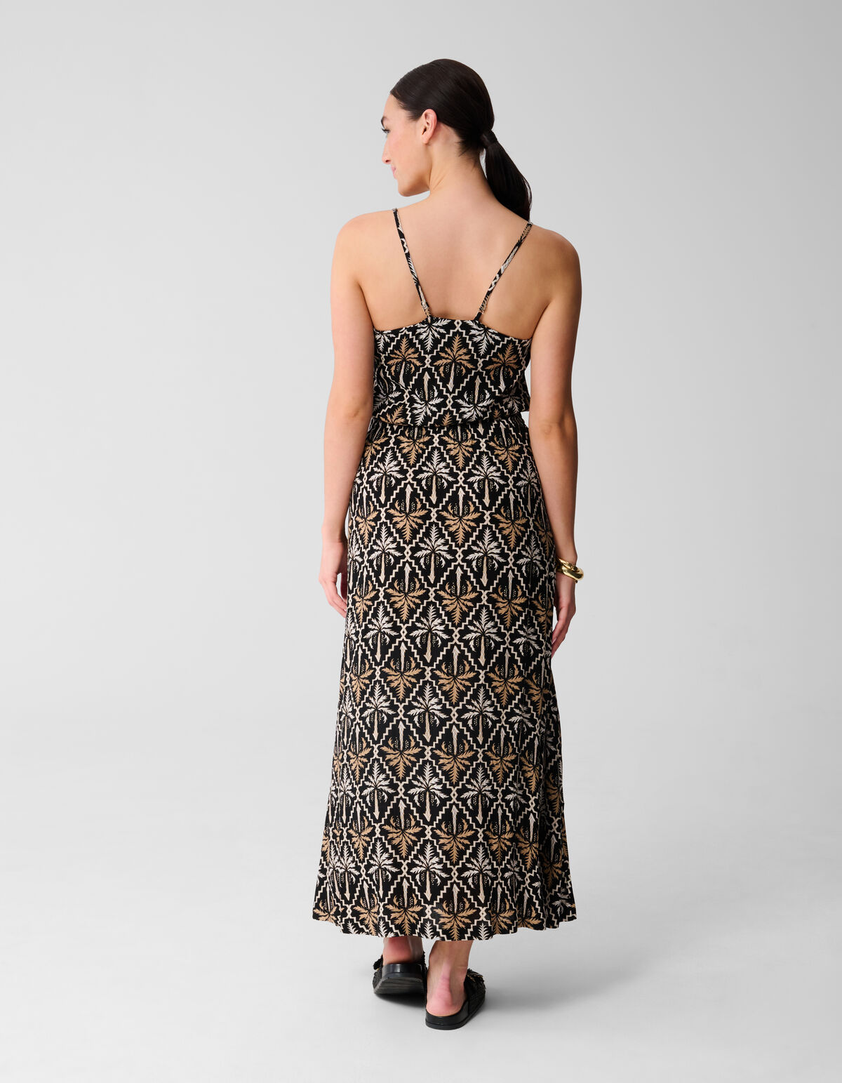 Printed Top Zwart/Wit SHOEBY WOMEN