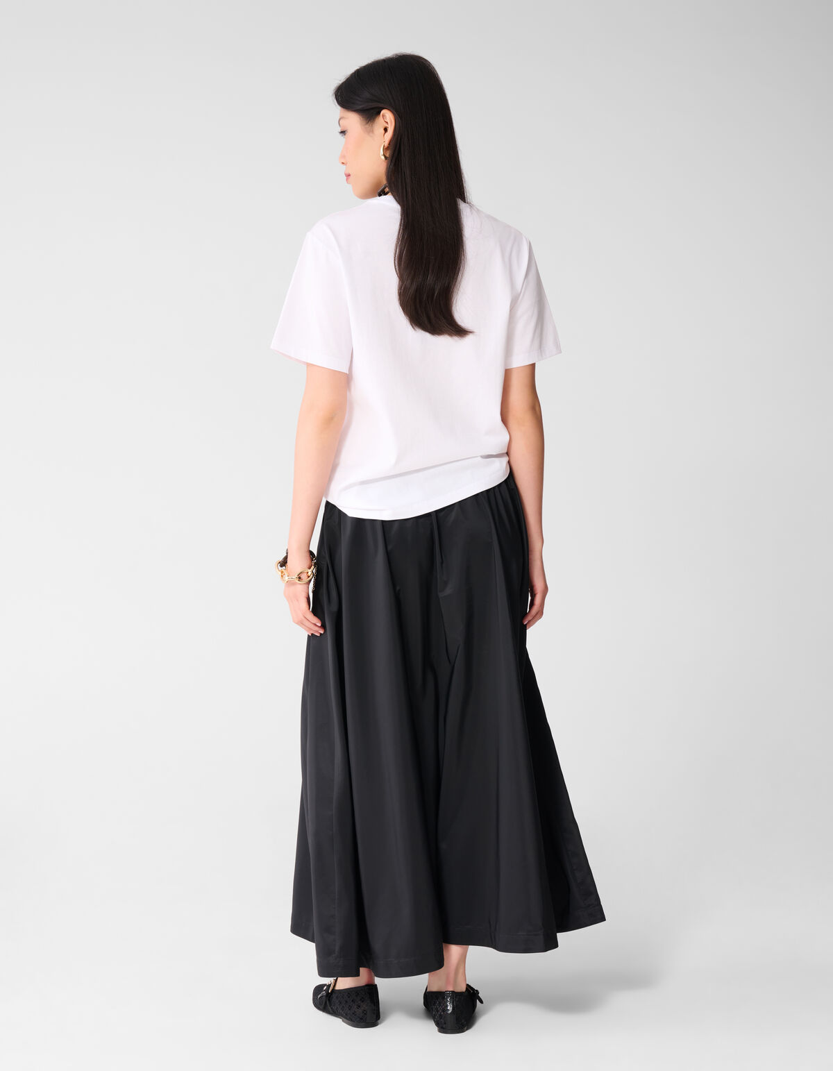 Sporty Maxi Rok Zwart SHOEBY WOMEN