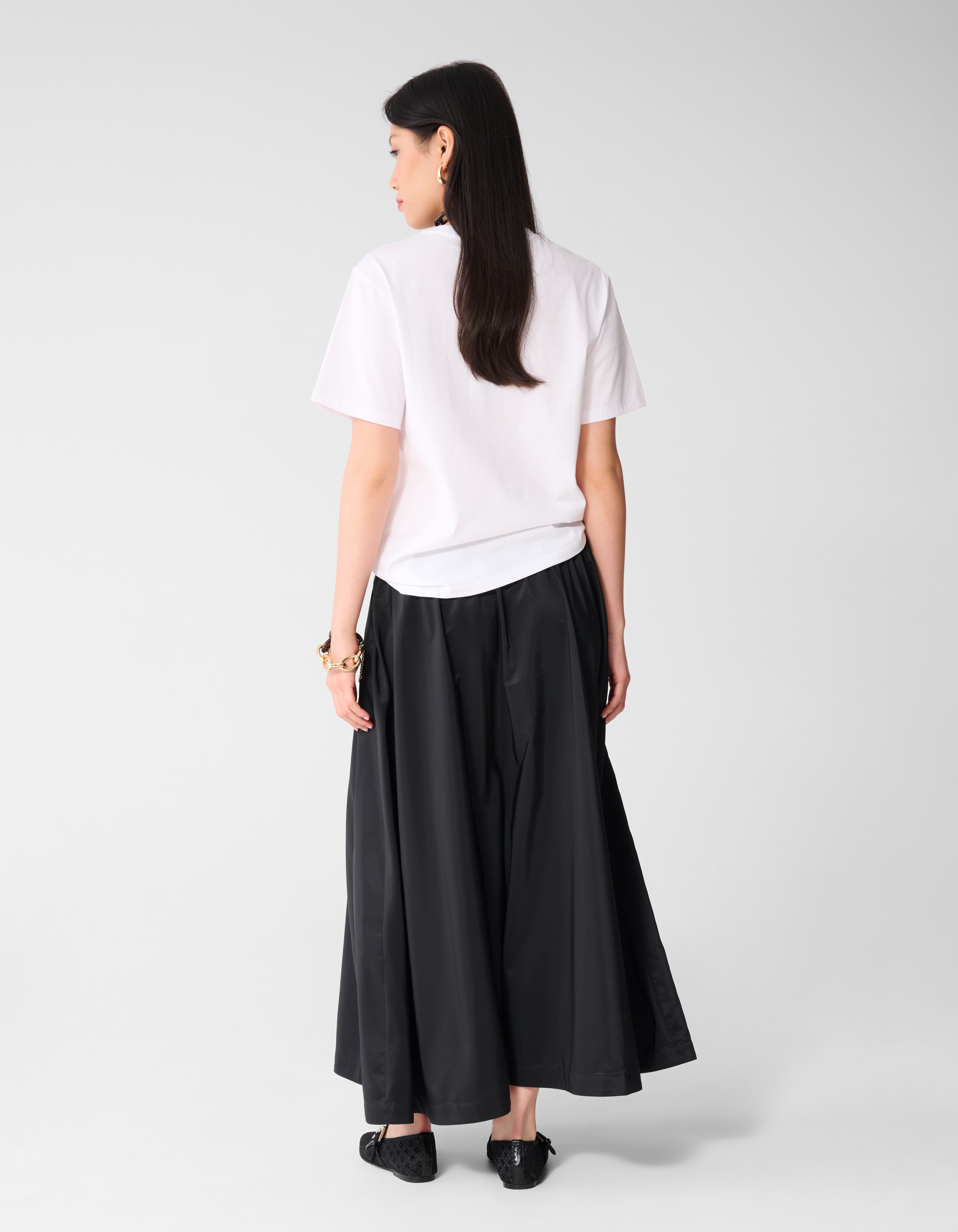 Sporty Maxi Rok Zwart SHOEBY WOMEN