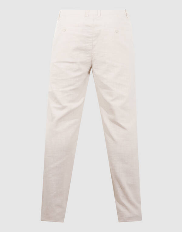 Structuur Regular Fit Broek Lichtgrijs SHOEBY MEN