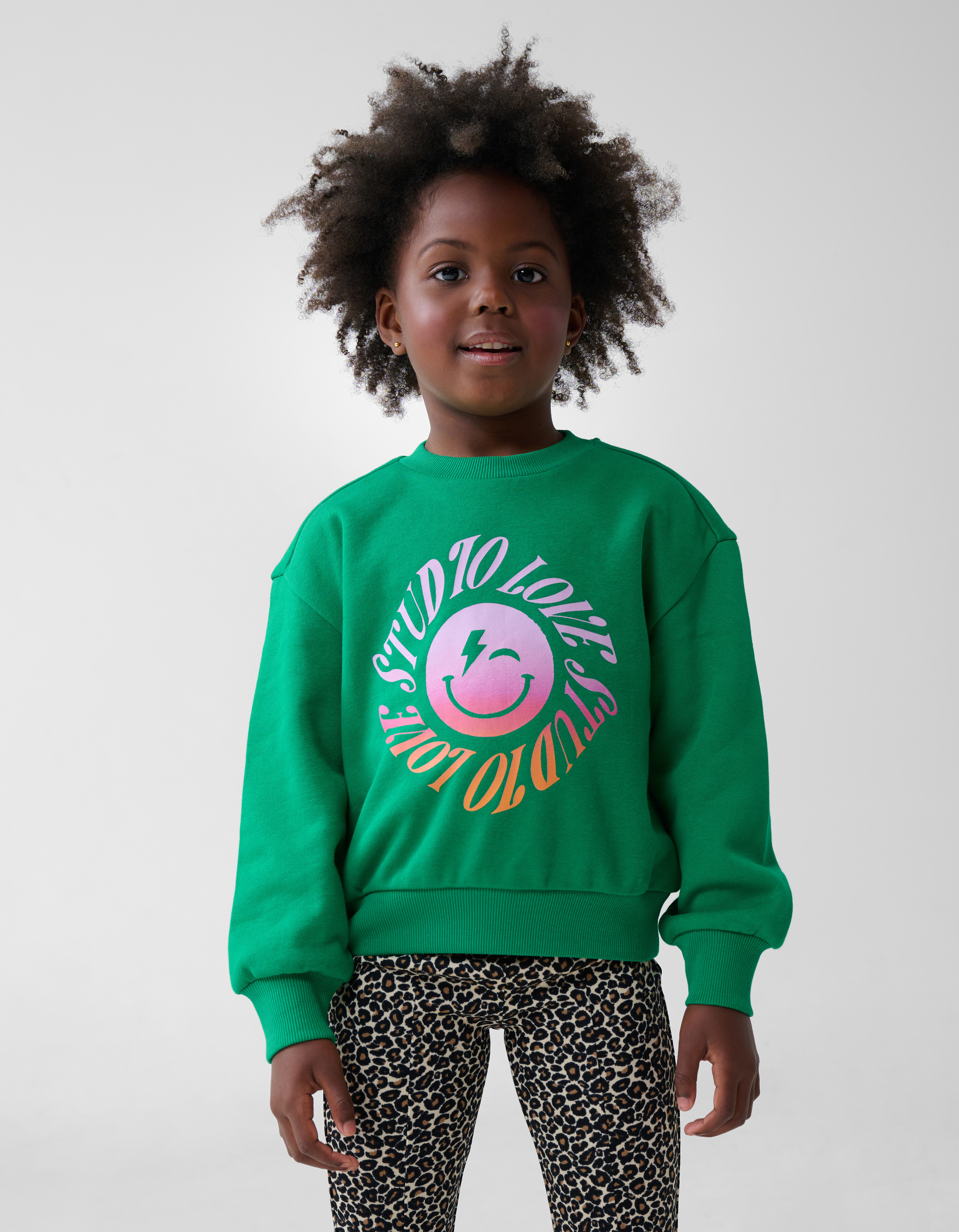 Artwork Sweater Groen SHOEBY GIRLS