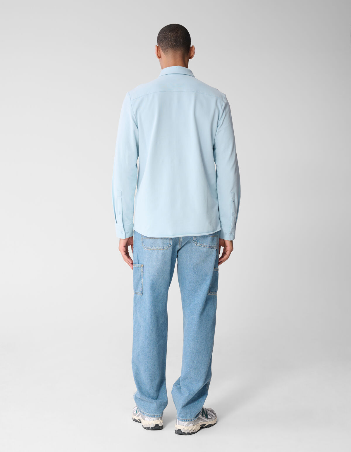 Jersey Longsleeve T-shirt Lichtblauw SHOEBY MEN