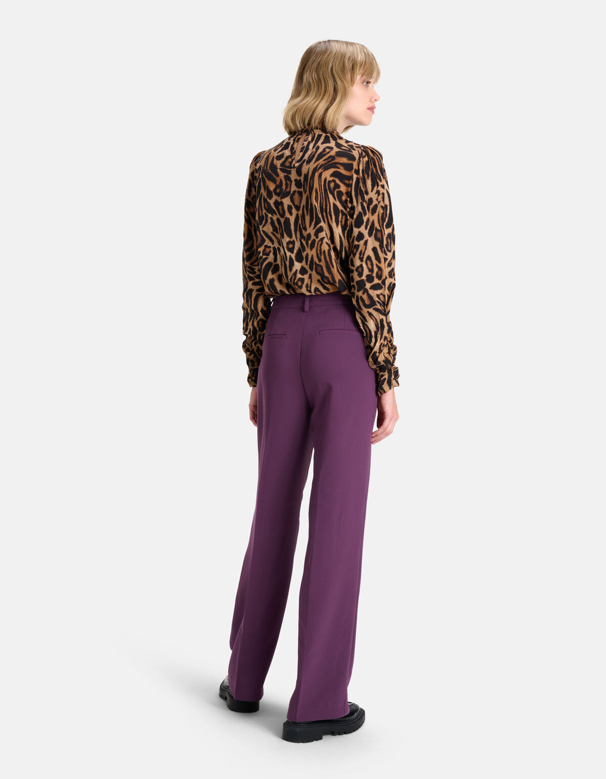 Loose Fit Pantalon Paars SHOEBY WOMEN