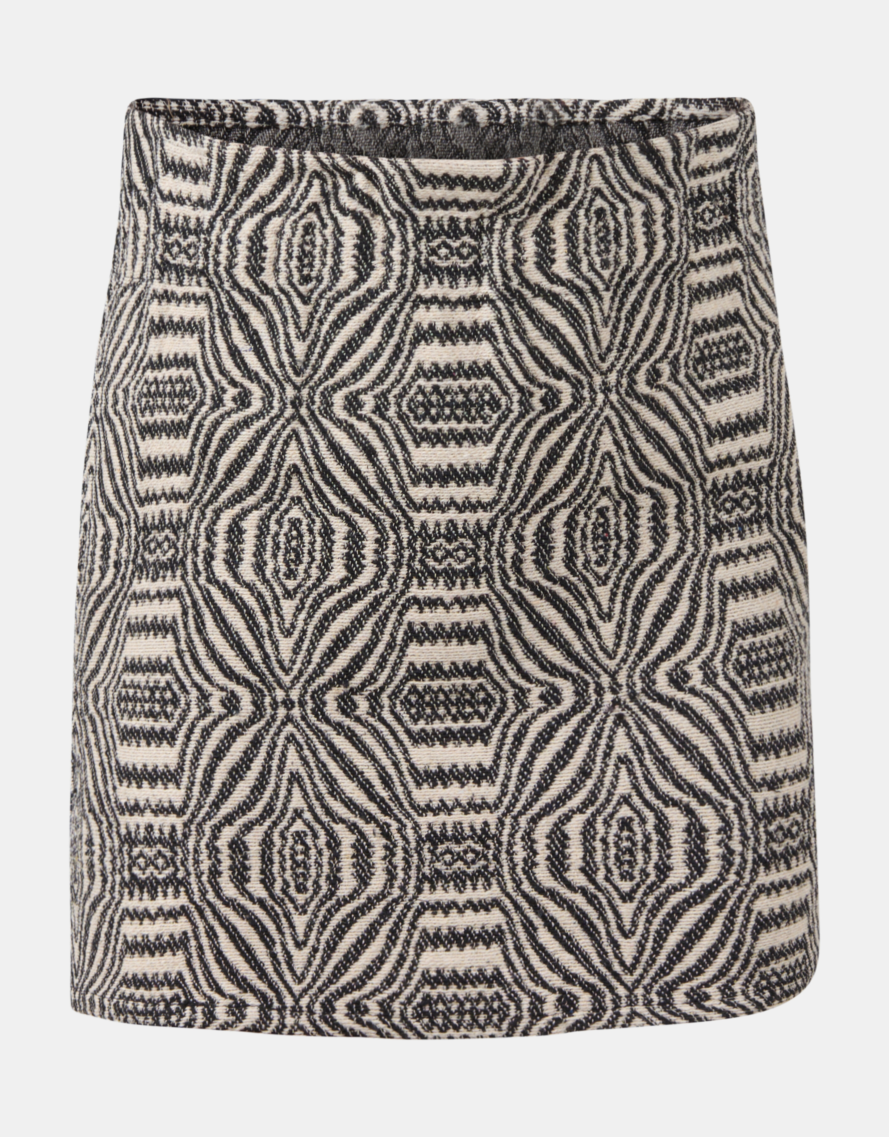 Jacquard Rok Zwart/Beige SHOEBY GIRLS