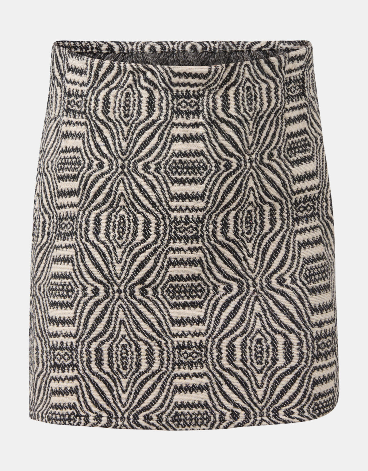 Jacquard Rok Zwart/Beige SHOEBY GIRLS