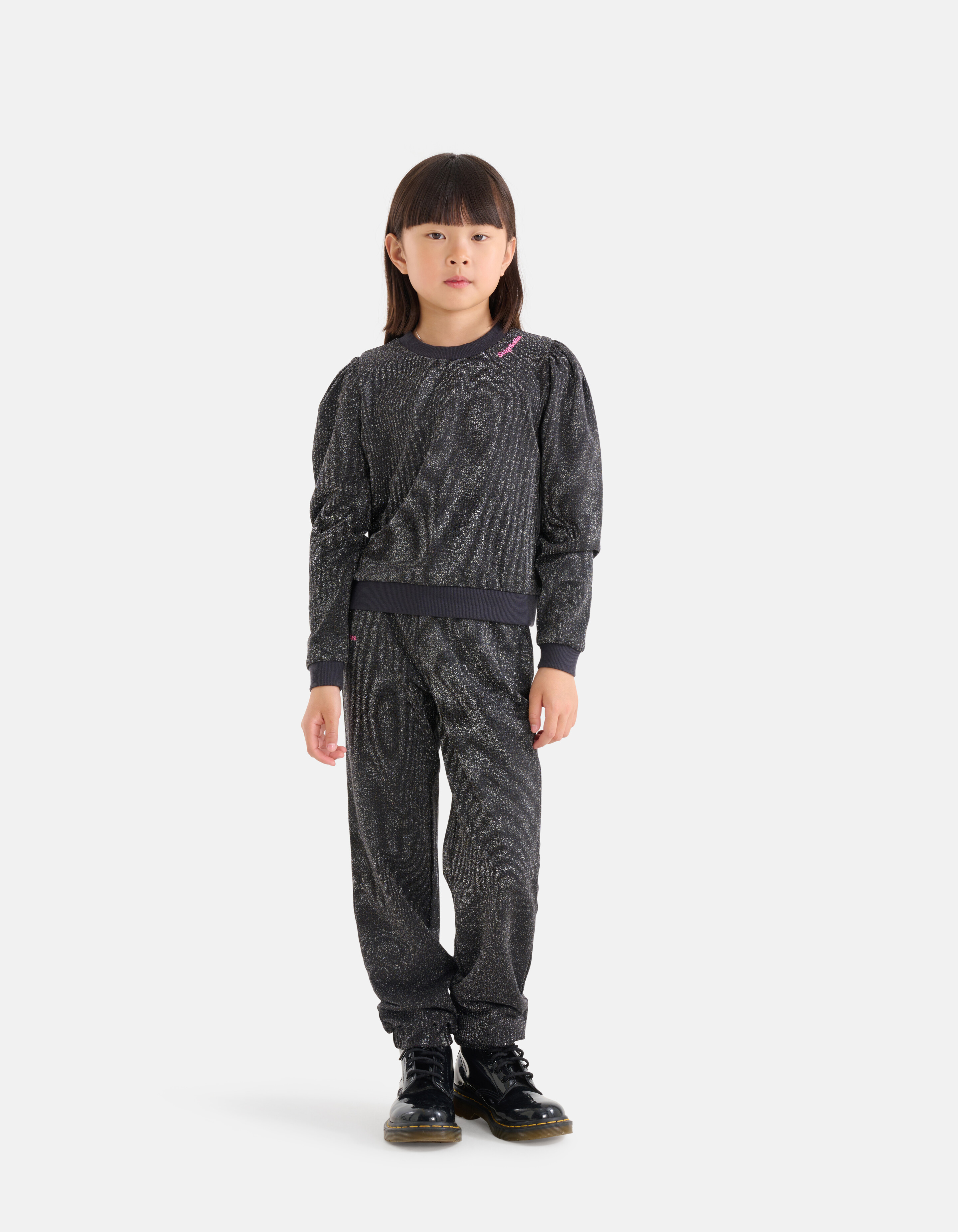 Glitter Sweater Donkergrijs SHOEBY GIRLS