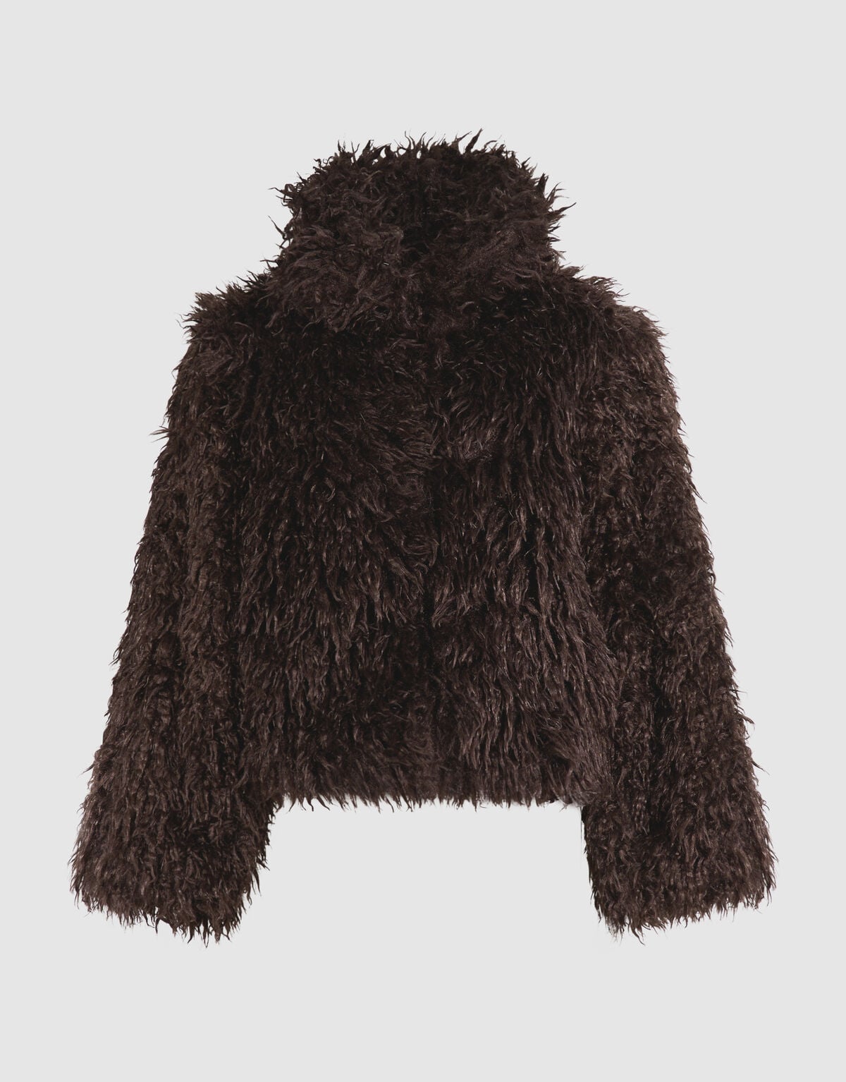 Hairy Faux Fur Jas Bruin SHOEBY WOMEN