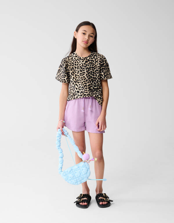Leopard Puff Top Bruin SHOEBY GIRLS