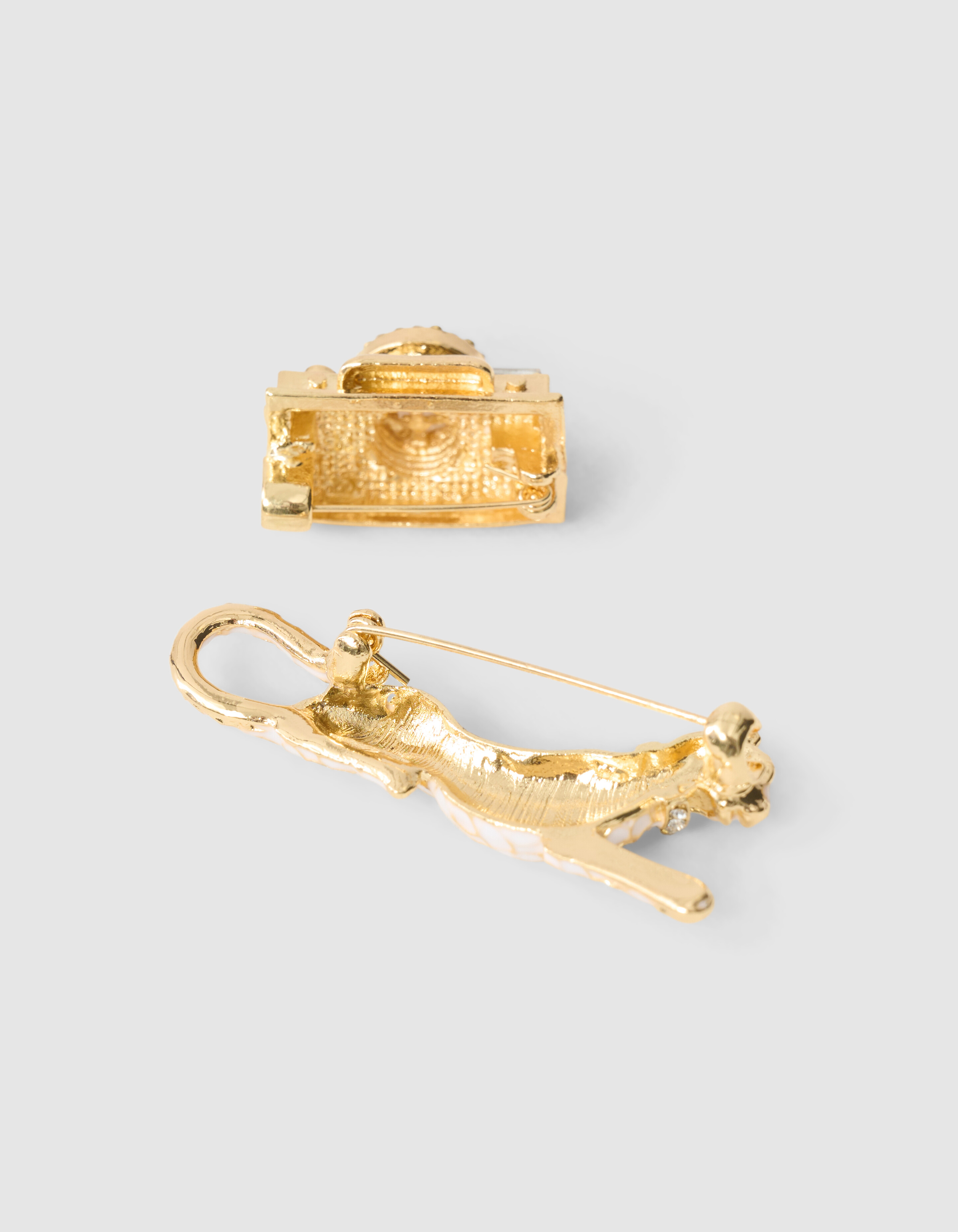 Leopard Broche Set Goud SHOEBY ACCESSOIRES