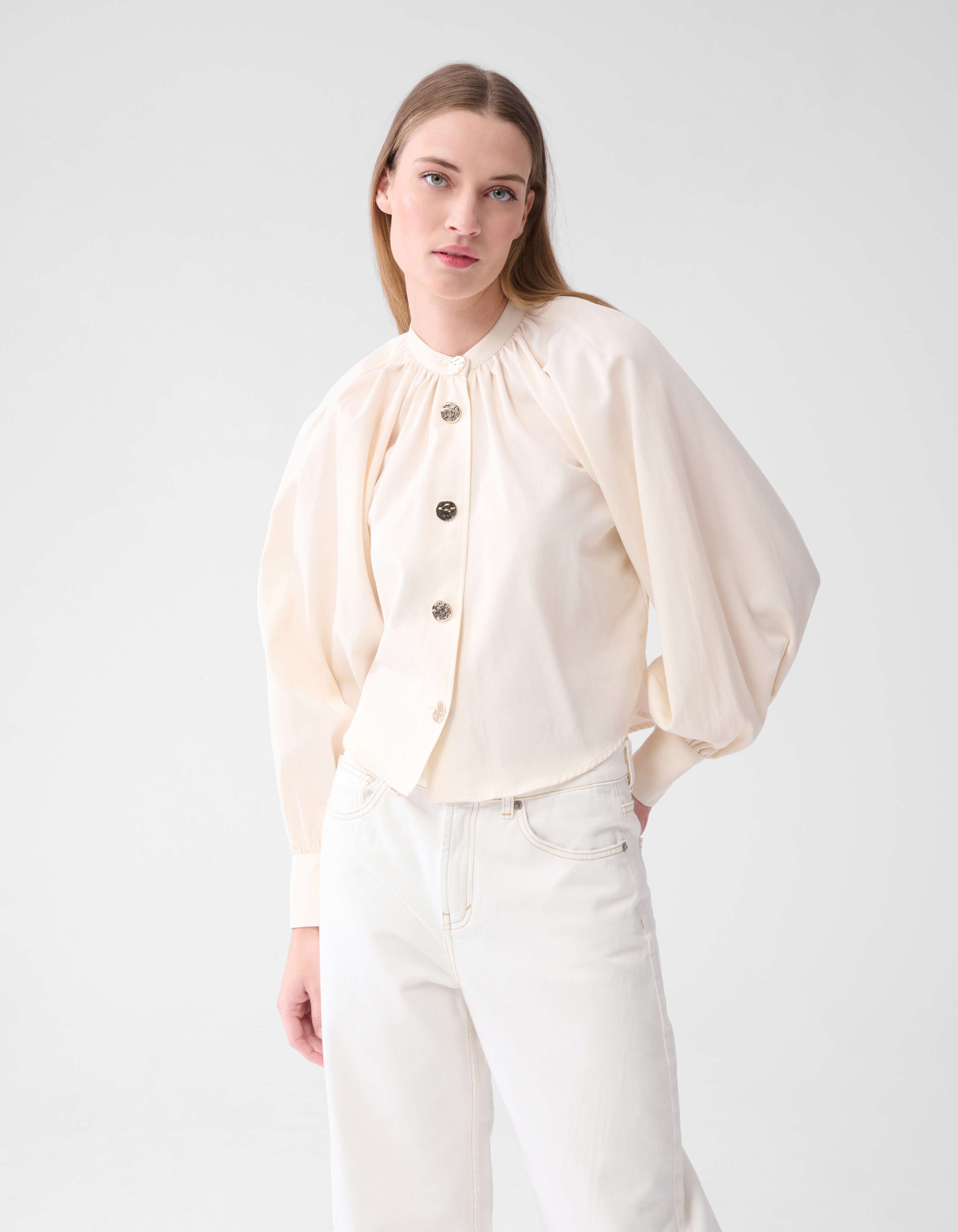 Cropped Blouse Gebroken Wit By Lonneke SHOEBY WOMEN