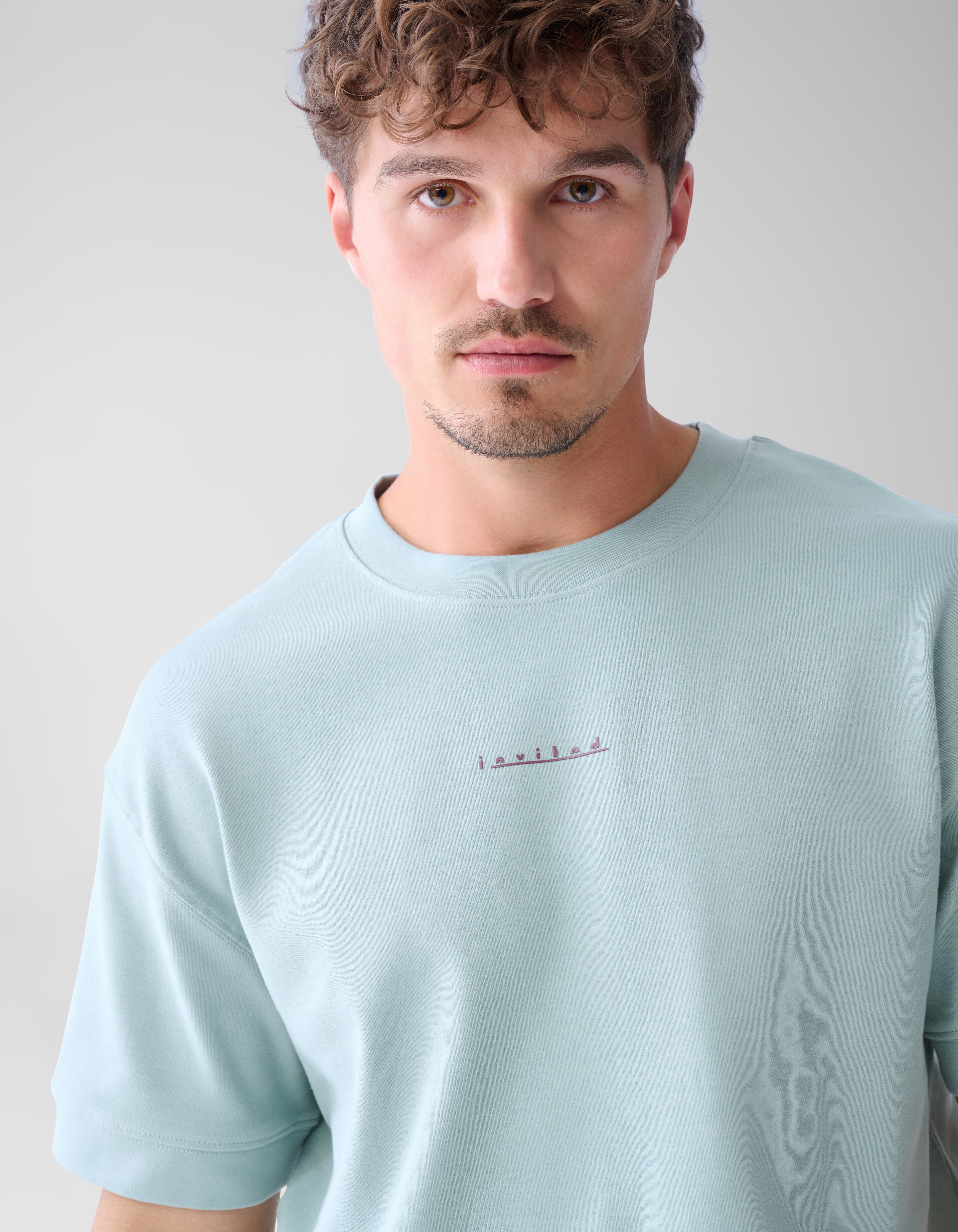 Artwork T-shirt Lichtblauw SHOEBY MEN