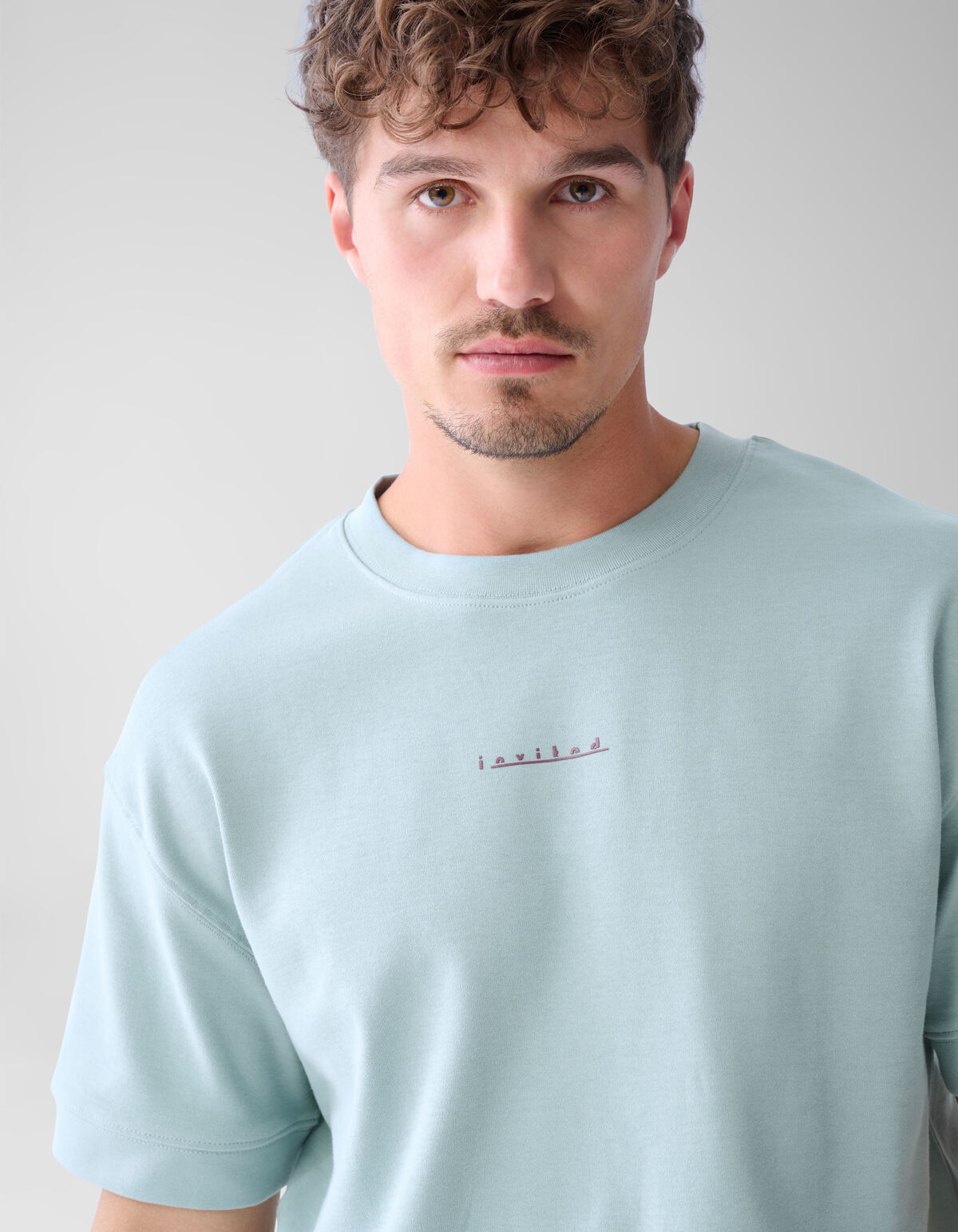 Artwork T-shirt Lichtblauw SHOEBY MEN