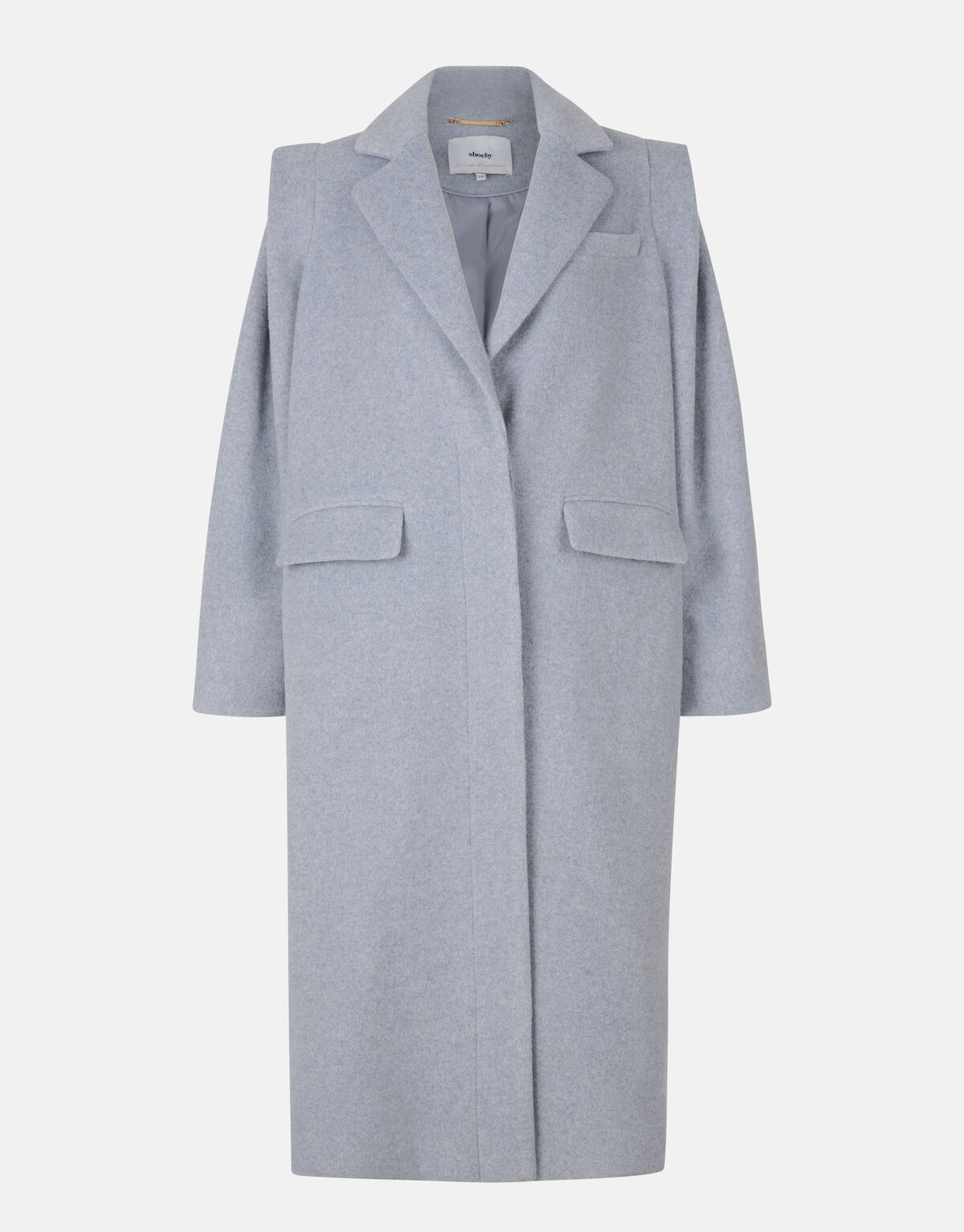 Sterke Schouder Mantel Jas Grijs By Lonneke SHOEBY WOMEN