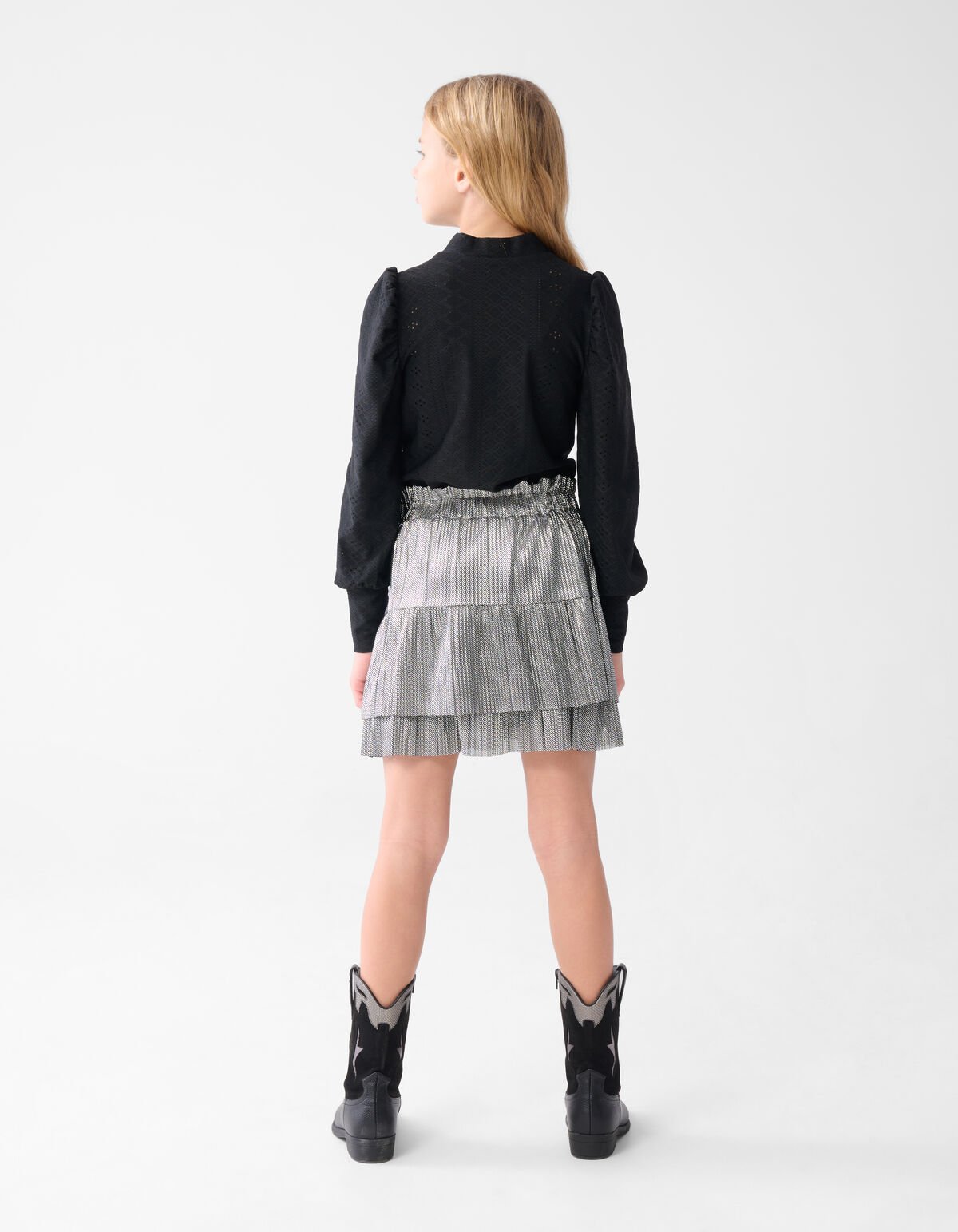 Embroidery Top Zwart SHOEBY GIRLS