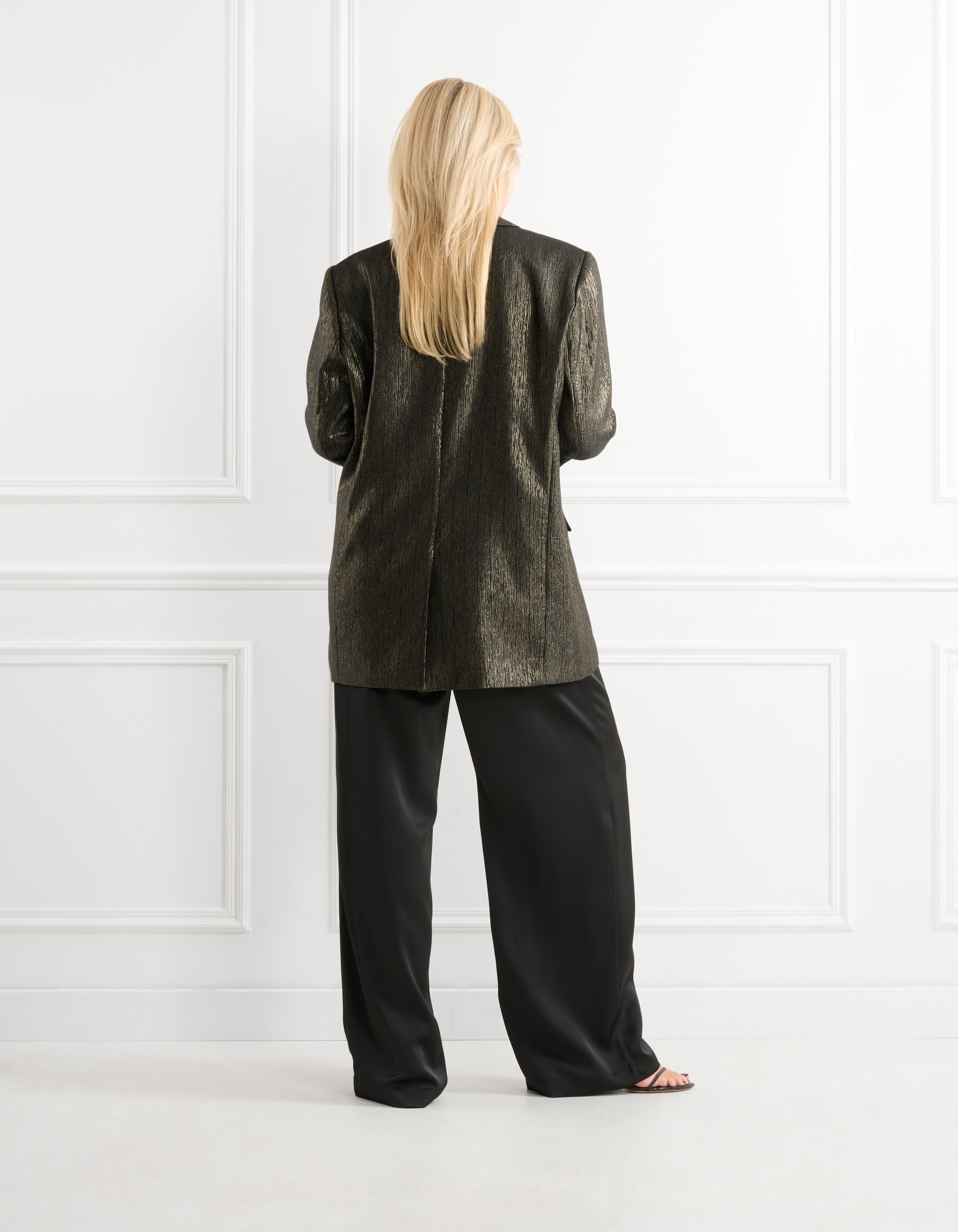 Lurex Blazer Goud By Lonneke Shoeby