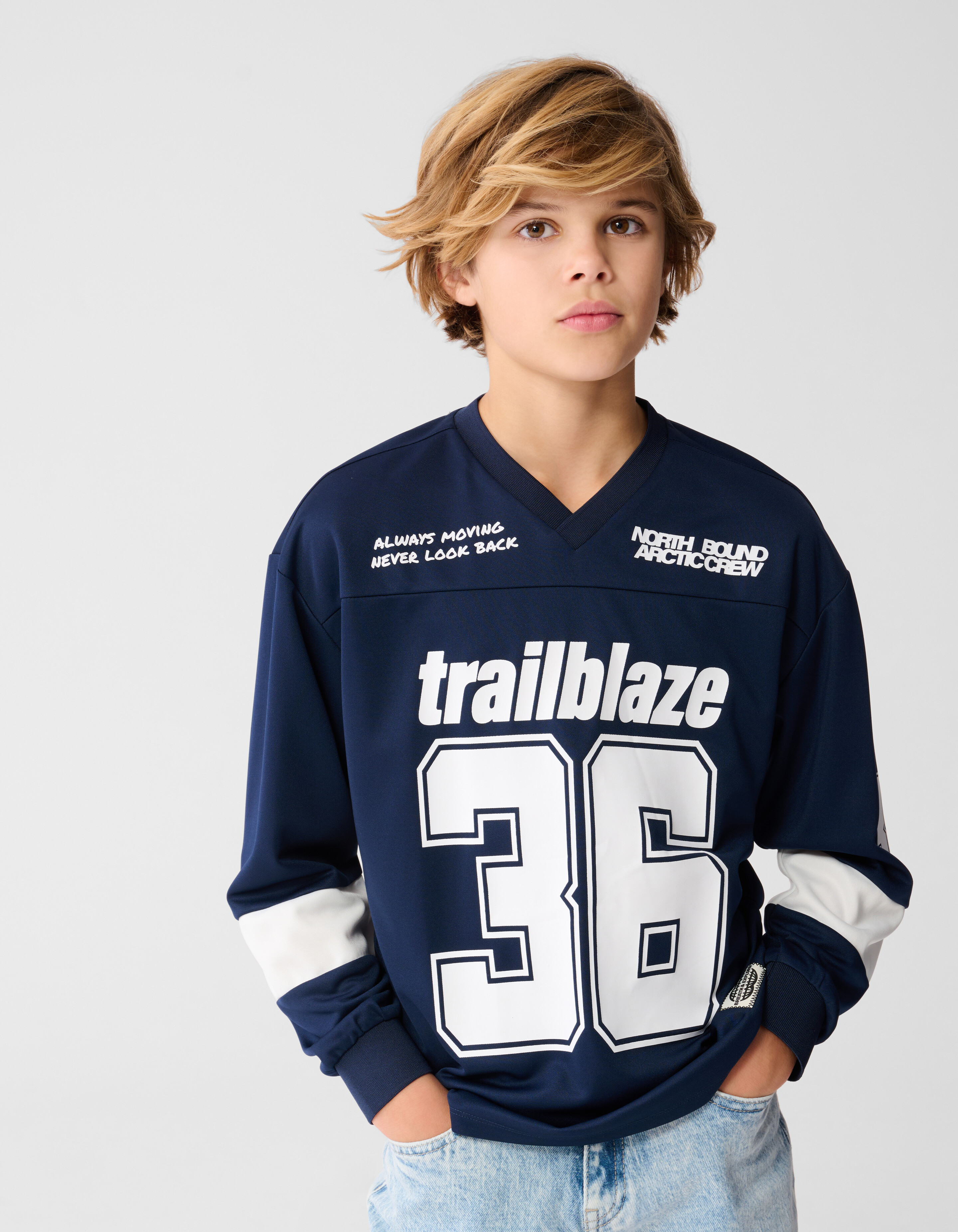Trailblaze Longsleeve Top Blauw SHOEBY BOYS