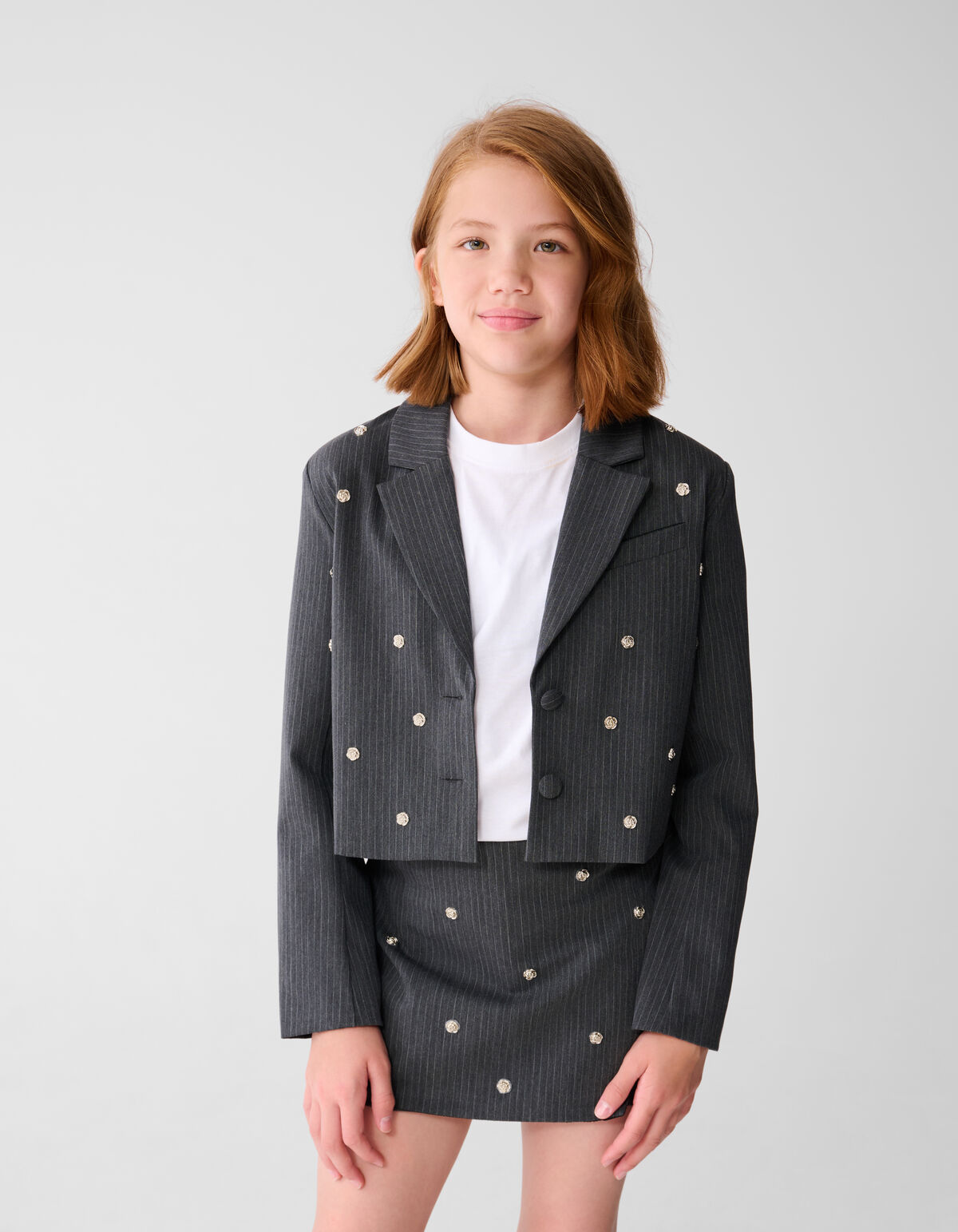 Studs Blazer Donkergrijs SHOEBY GIRLS