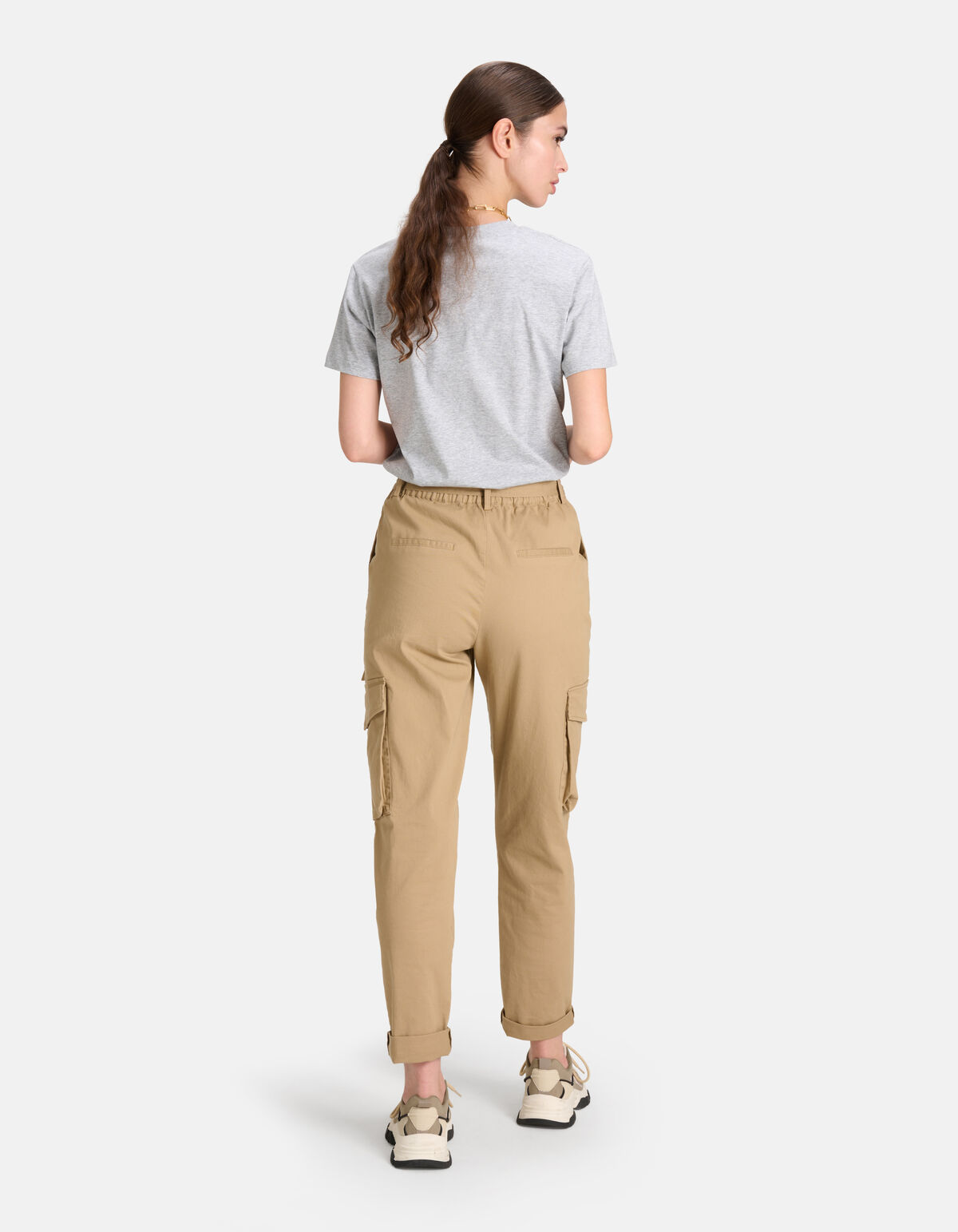 Basis T-shirt Grijs SHOEBY WOMEN