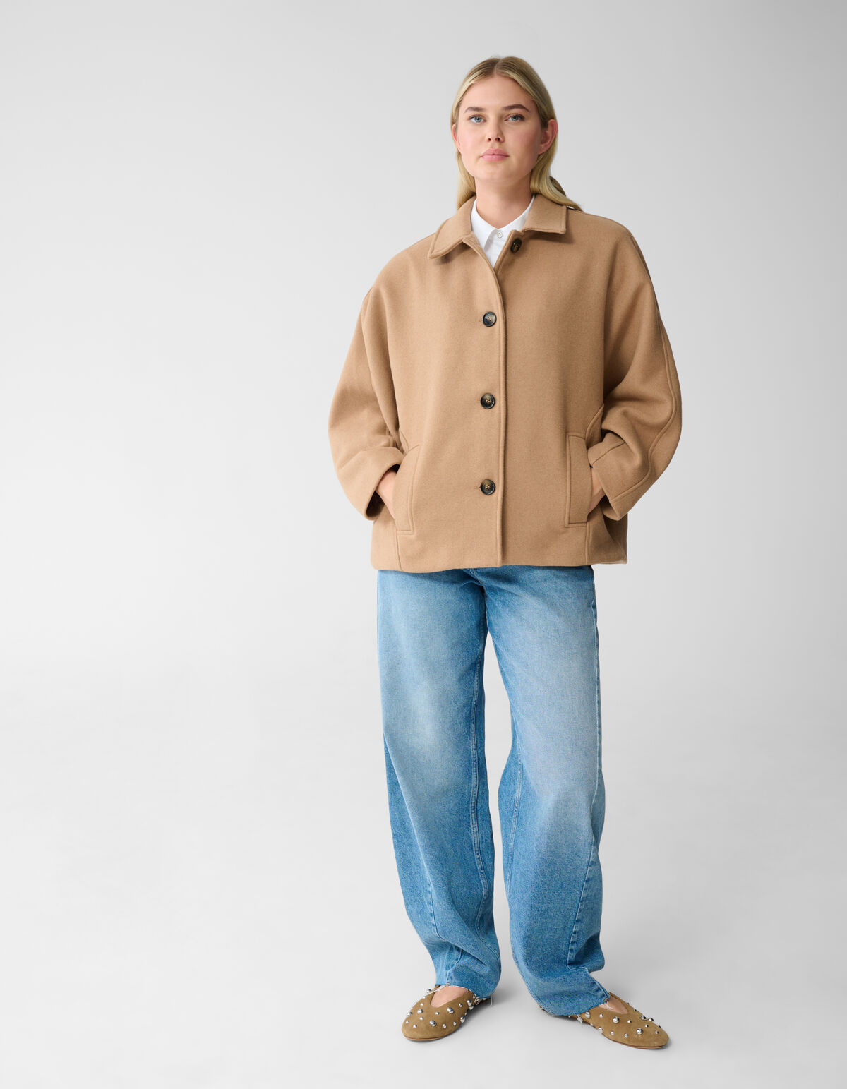 Wol Cape Jas Camel SHOEBY WOMEN