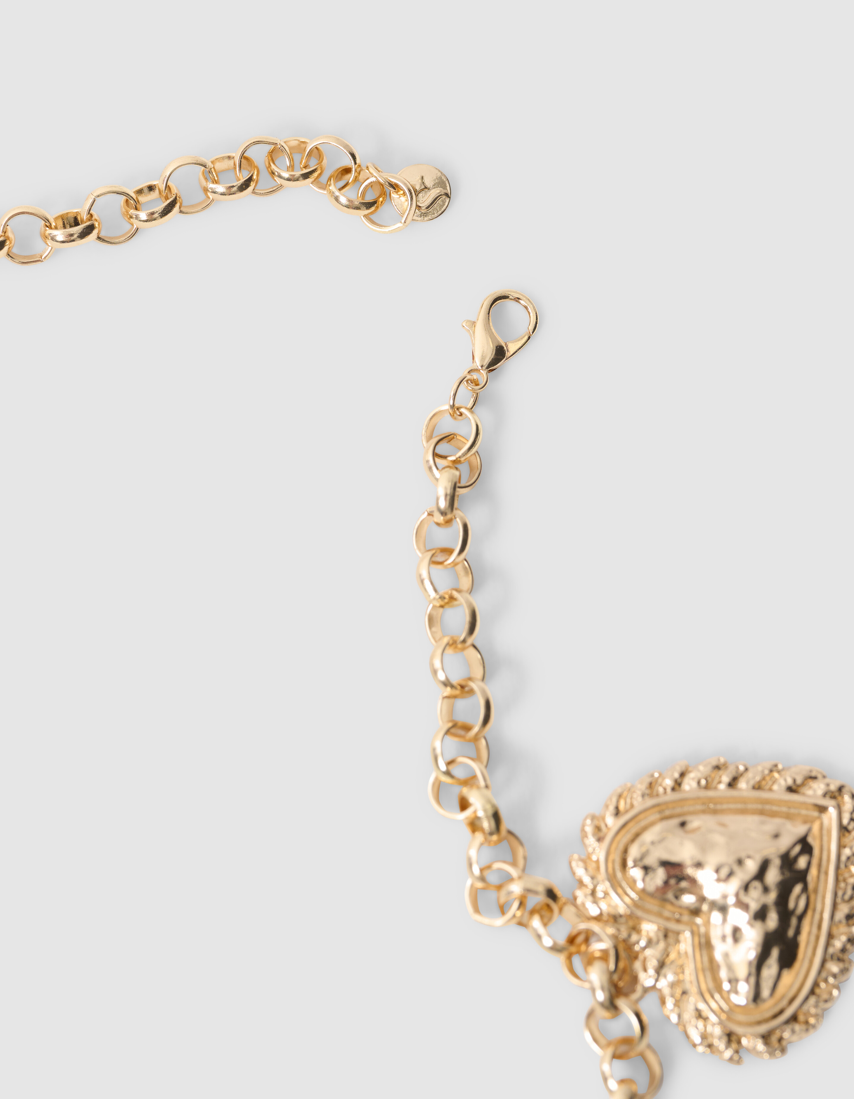 Vintage Heart Chain Riem Goud SHOEBY ACCESSOIRES