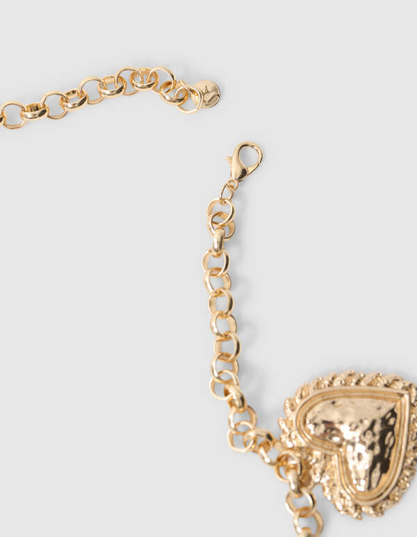Vintage Heart Chain Riem Goud SHOEBY ACCESSOIRES