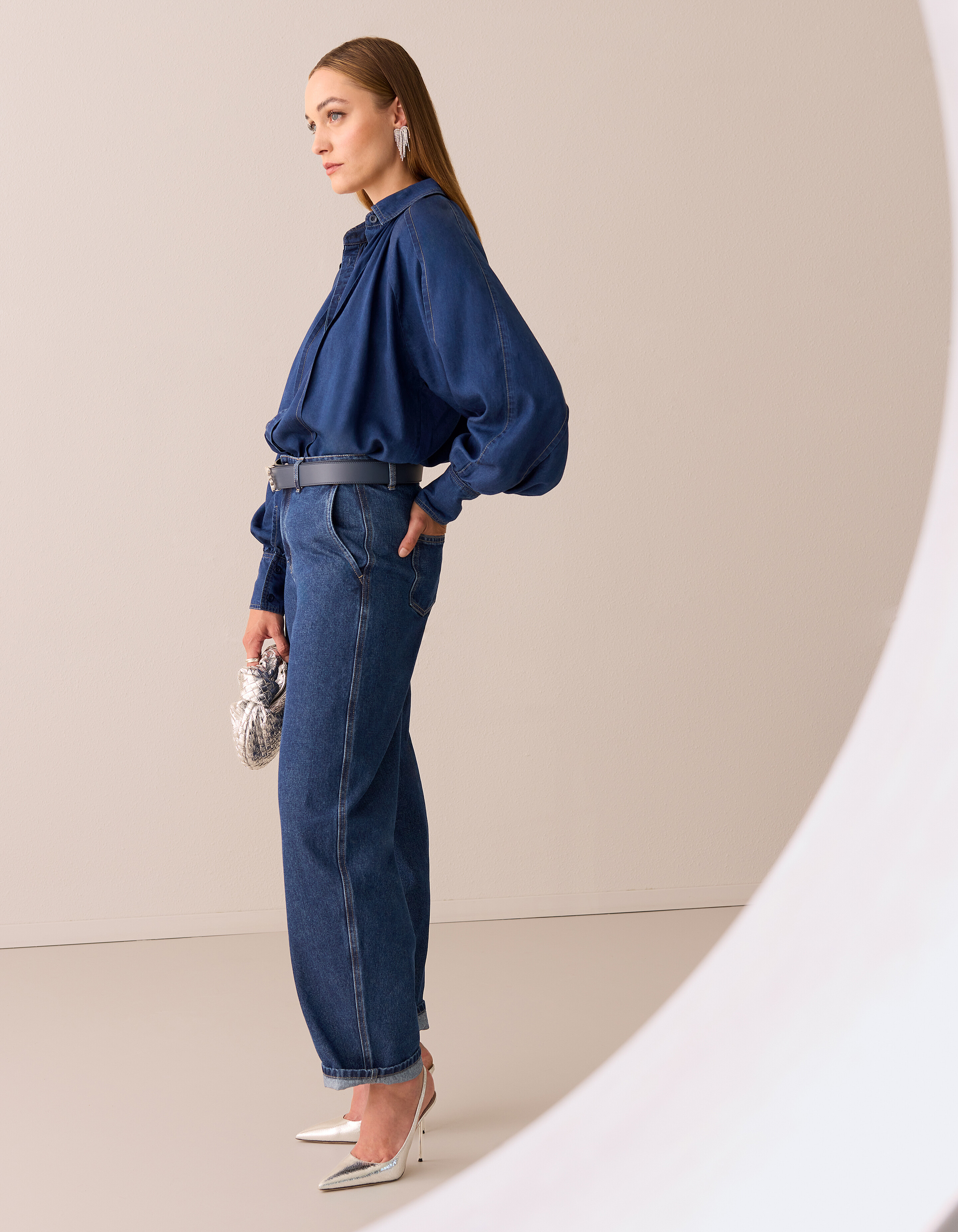 Barrel Fit Jeans Donkerblauw By Mieke SHOEBY WOMEN