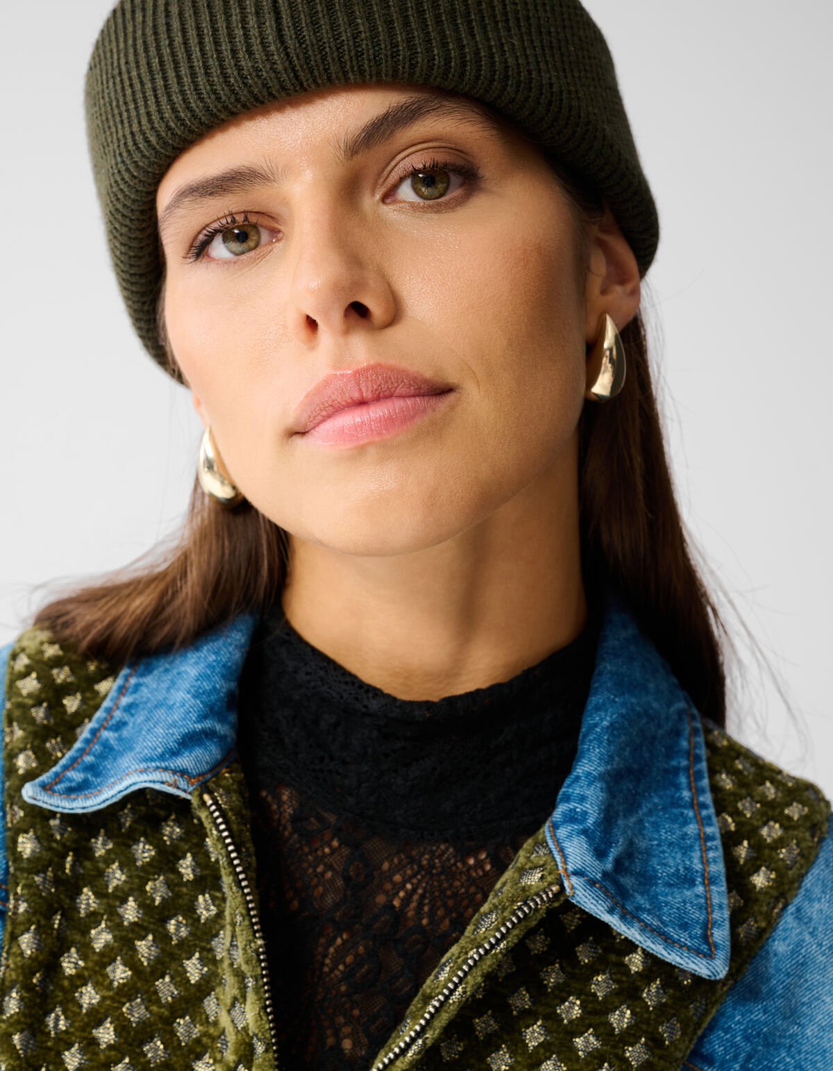 Velours Denim Jack Blauw By Mieke SHOEBY WOMEN