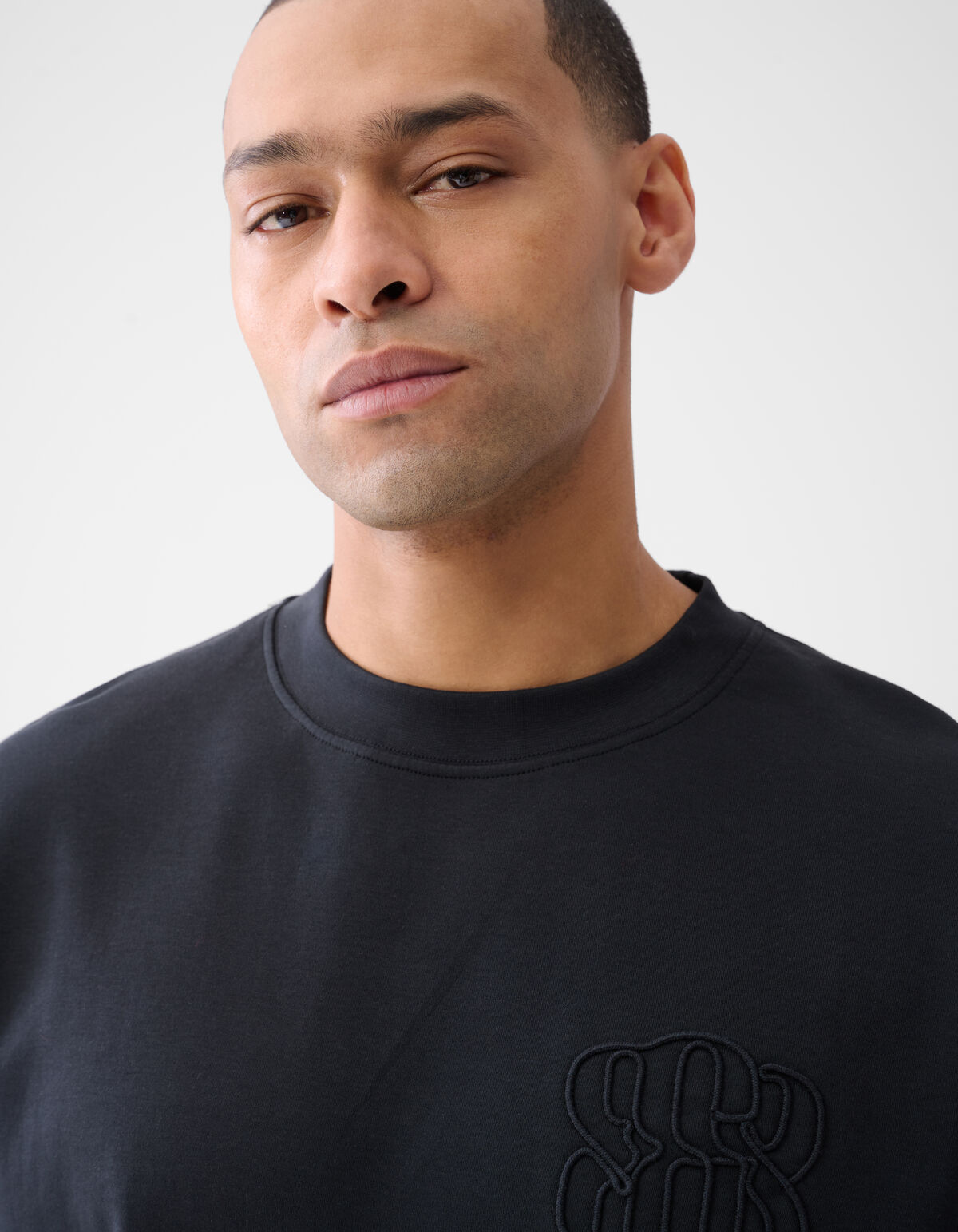 Embroidery T-shirt Donkerblauw SHOEBY MEN