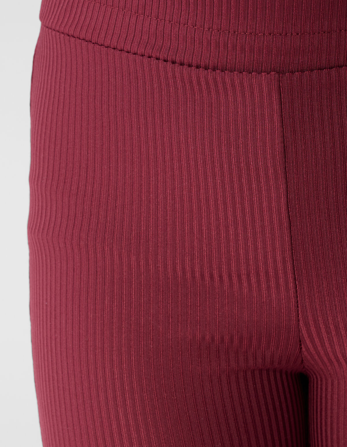 Solid Rib Flared Fit Legging Donkerrood SHOEBY GIRLS