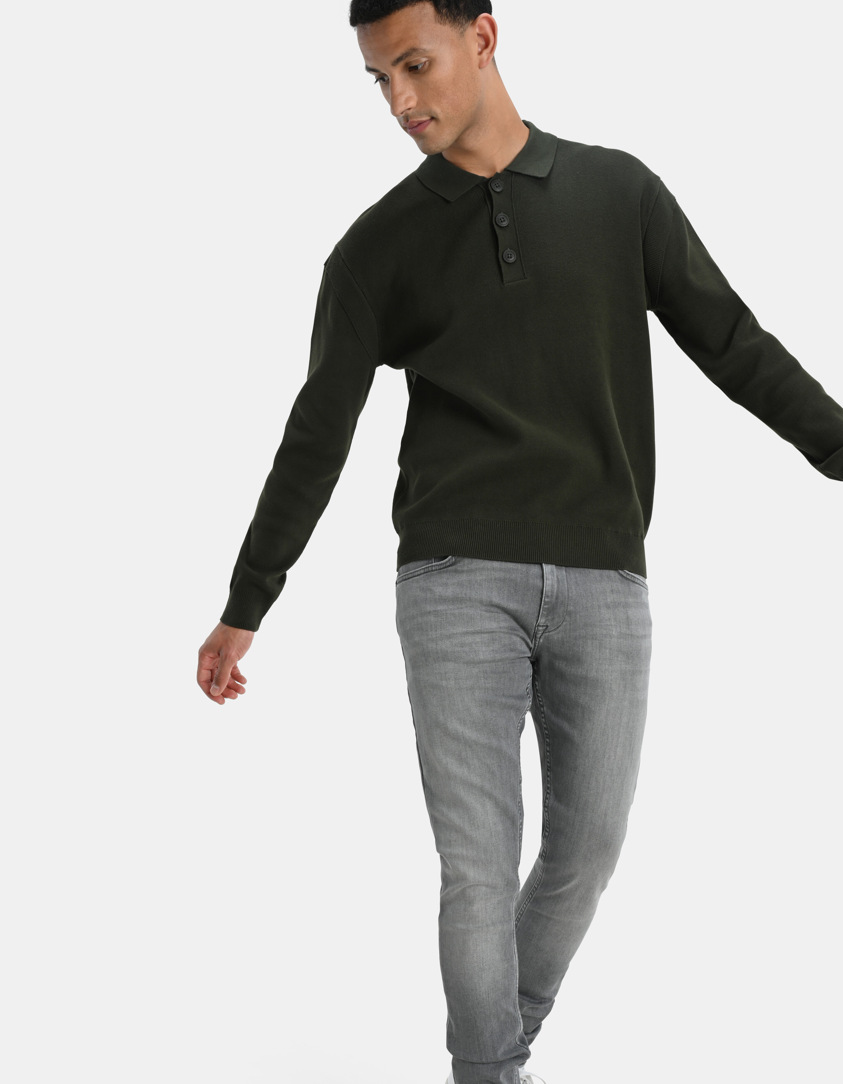 Skinny Jeans Grijs L34 Refill
