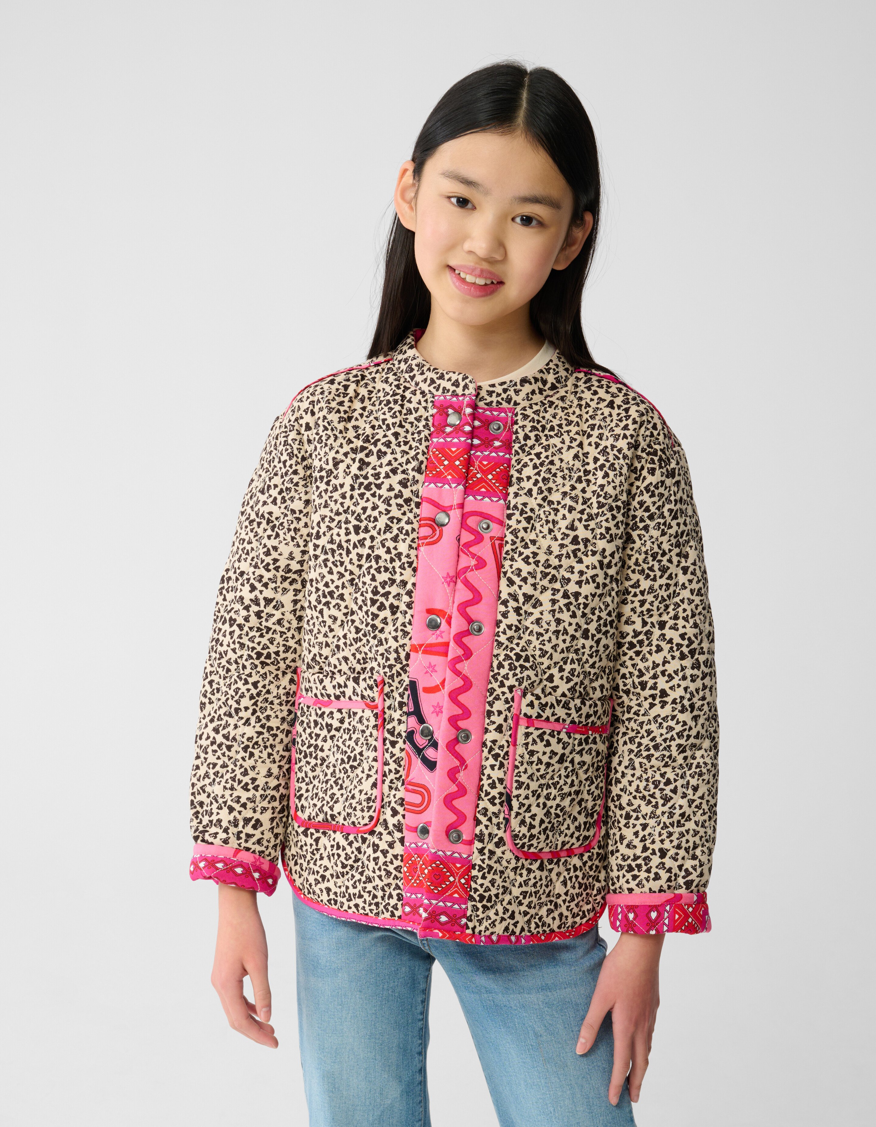 Leopard Stitched Jack Lichtbruin SHOEBY GIRLS