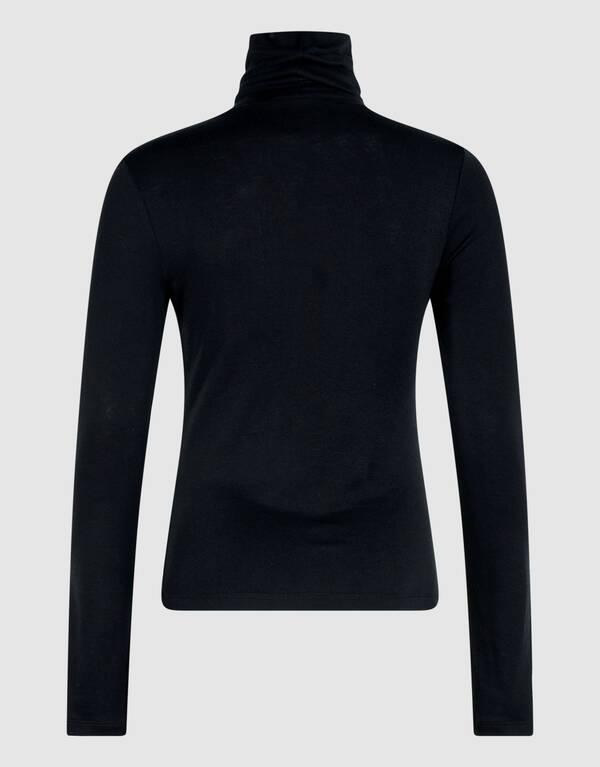 Col Longsleeve Top Zwart By Lonneke SHOEBY WOMEN