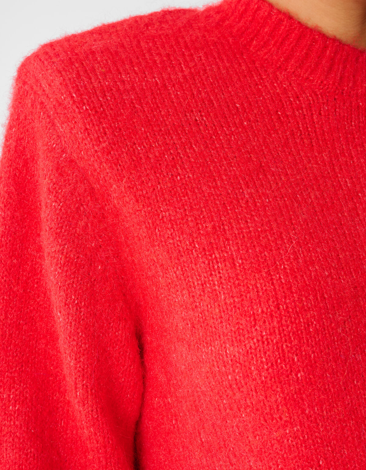 Shoulder Crew Gebreide Trui Rood SHOEBY WOMEN