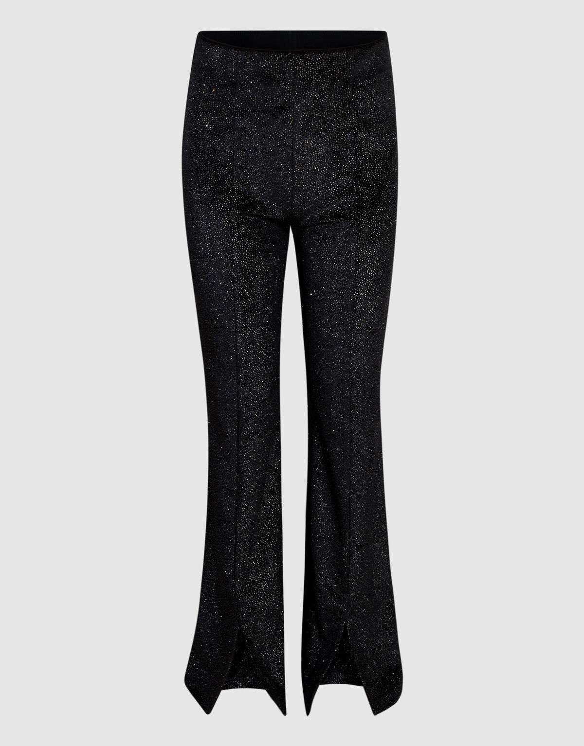 Glitter Split Flared Legging Zwart SHOEBY GIRLS