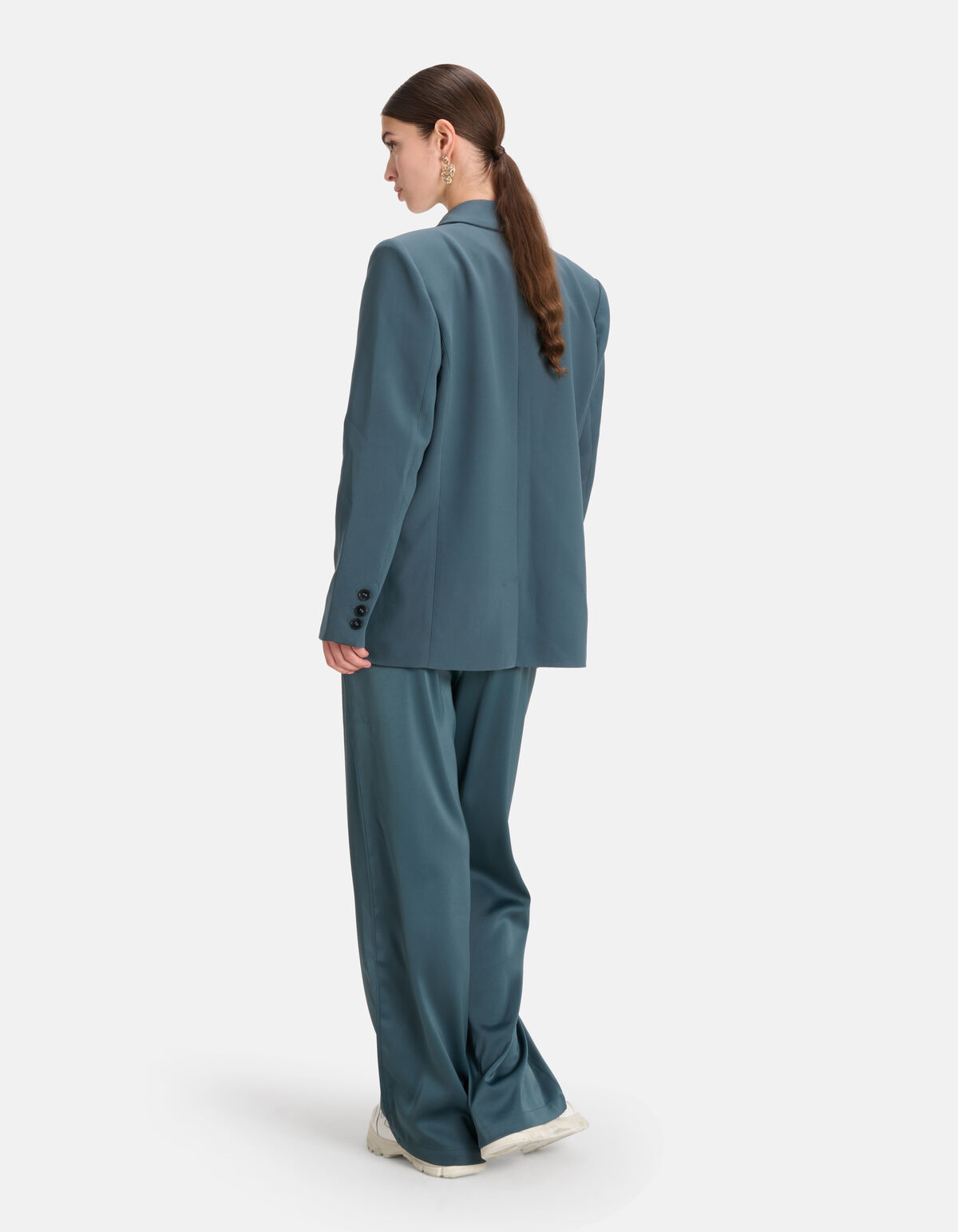 Satijnen Broek Petrol SHOEBY WOMEN