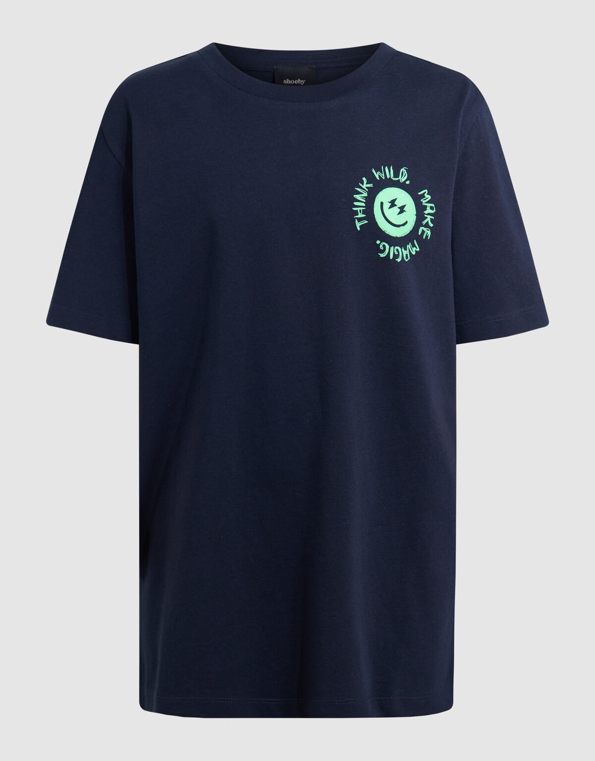 Smiley Artwork T-shirt Donkerblauw SHOEBY BOYS