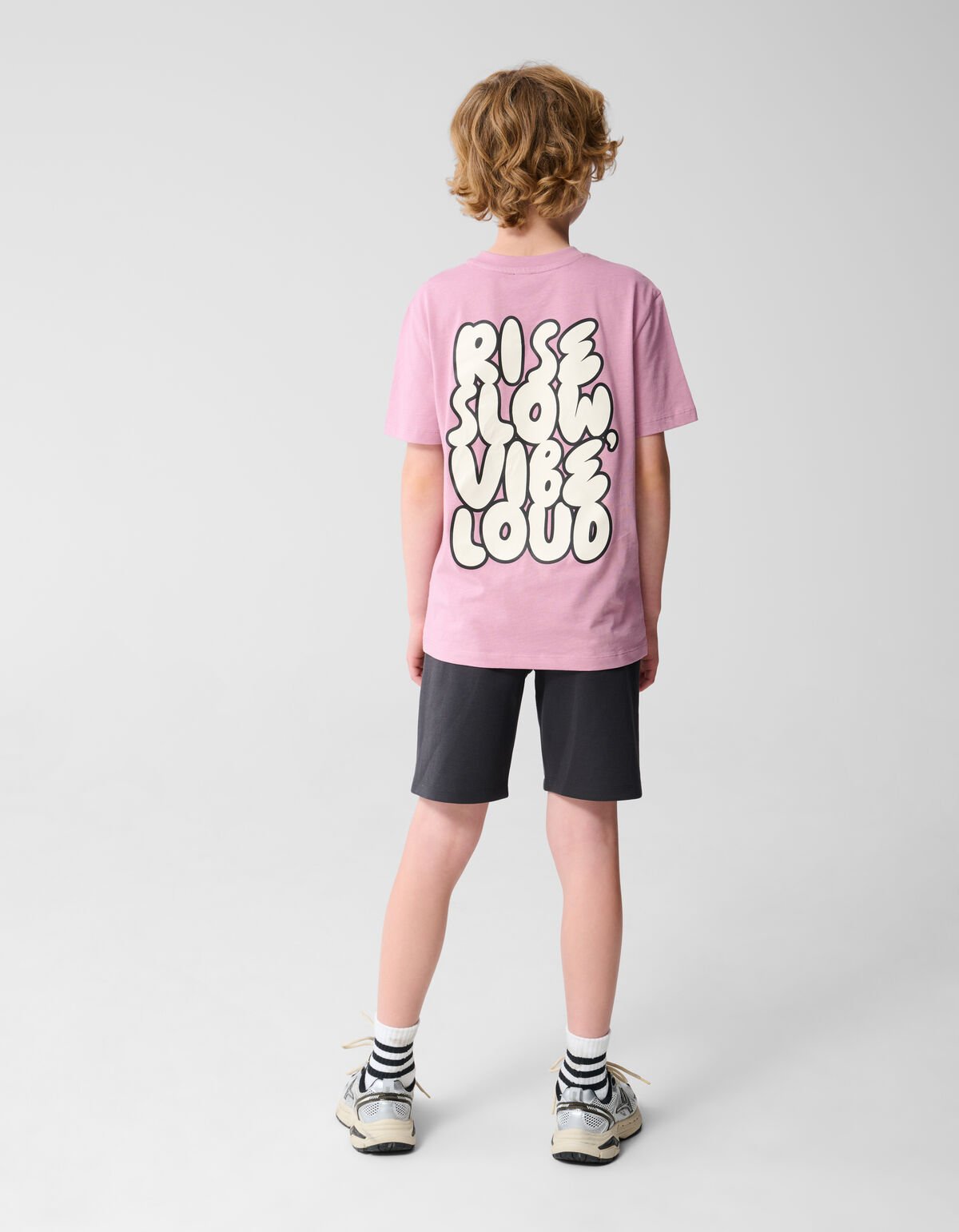 Vibe Loud Artwork T-shirt Roze SHOEBY BOYS