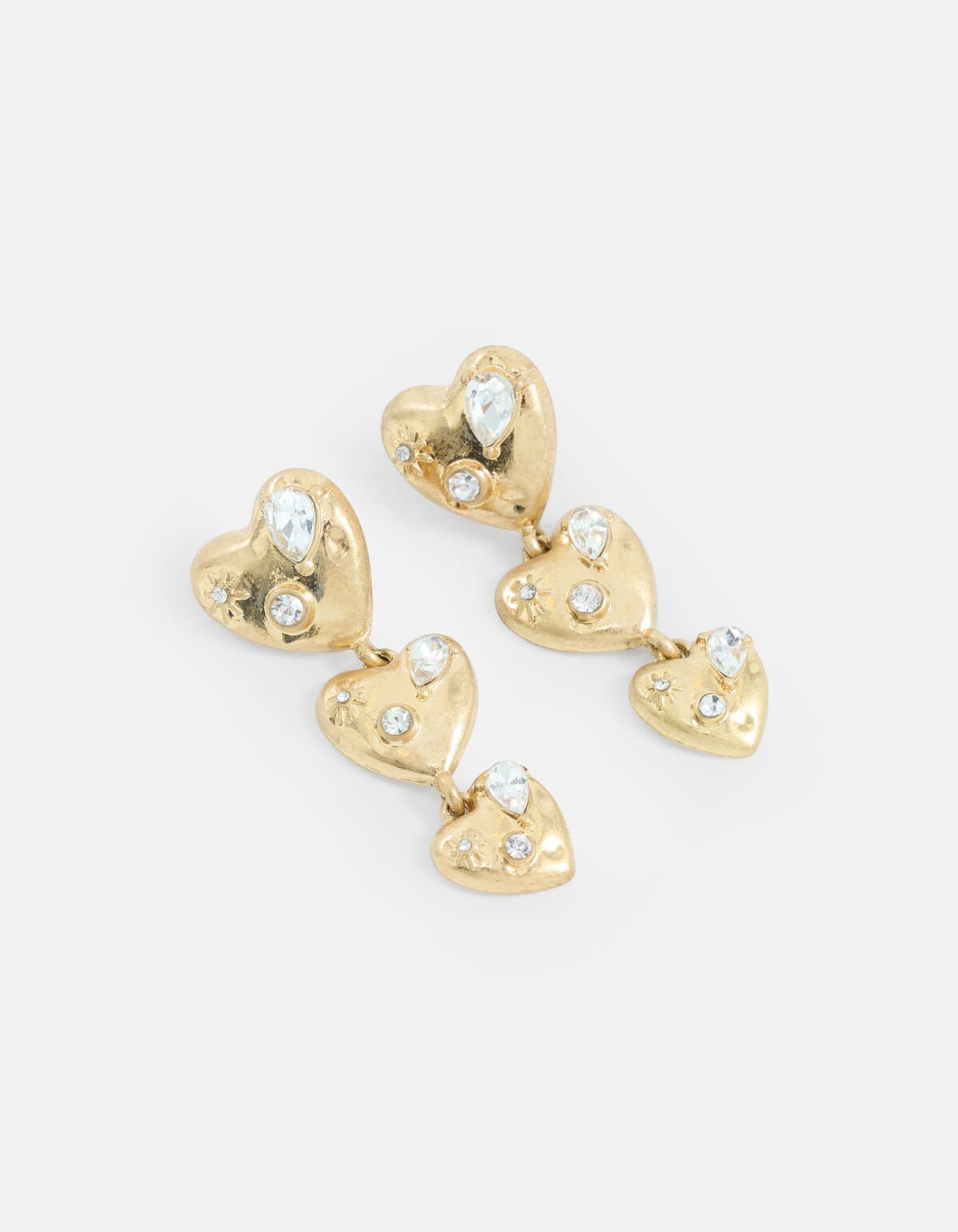 Multi Heart Oorbellen Goud SHOEBY ACCESSOIRES