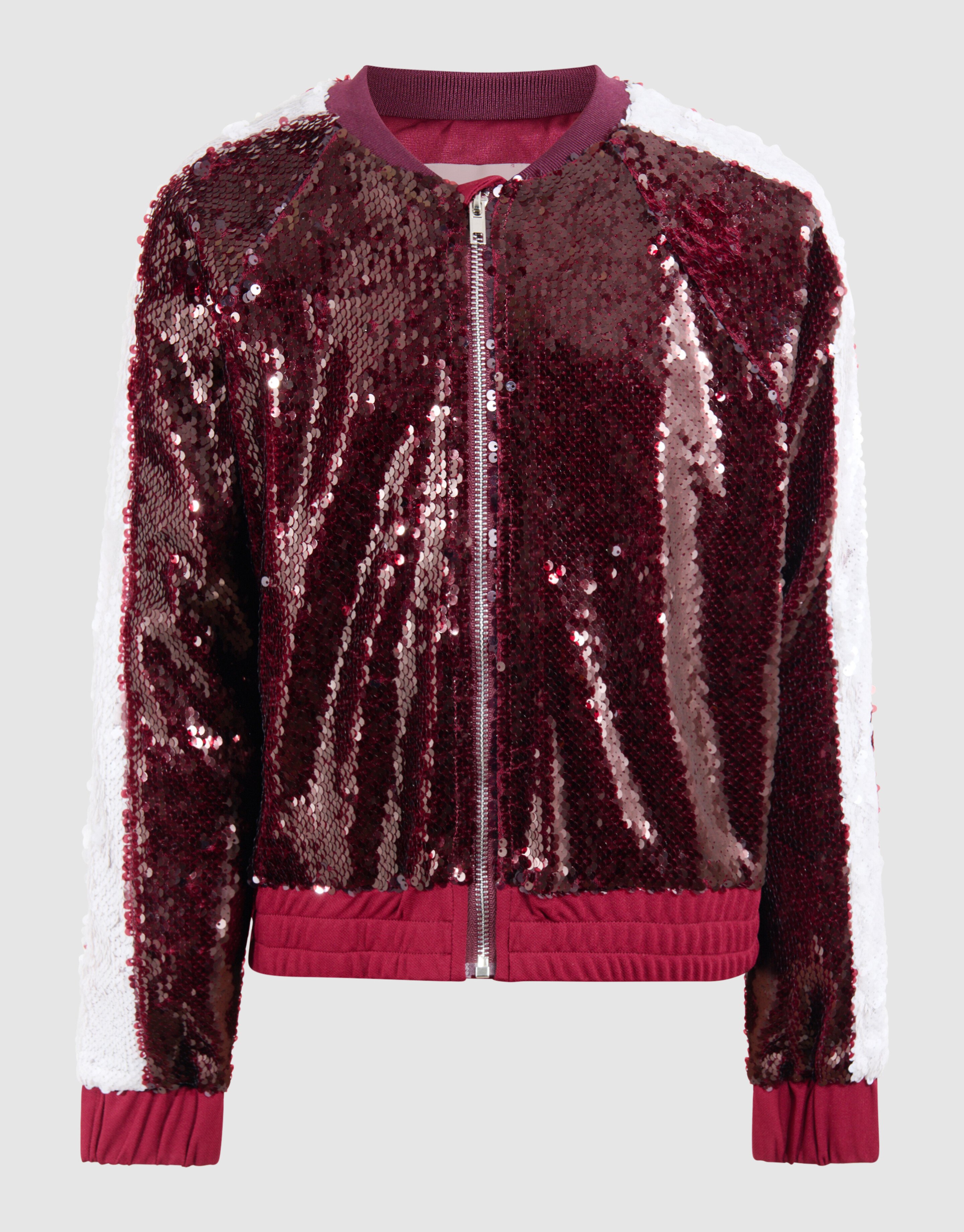 Pailletten Bomber Donkerrood SHOEBY GIRLS