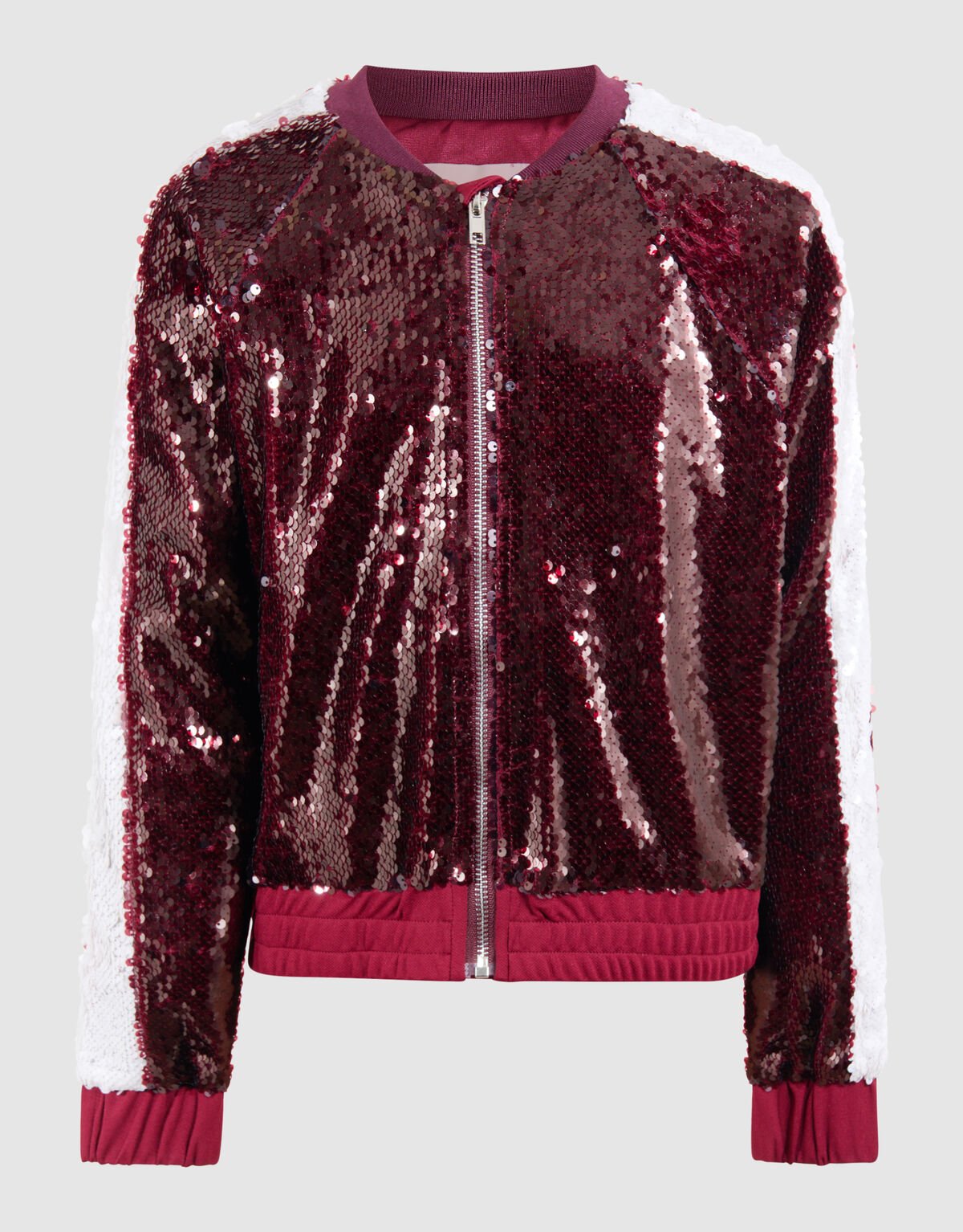 Pailletten Bomber Donkerrood SHOEBY GIRLS