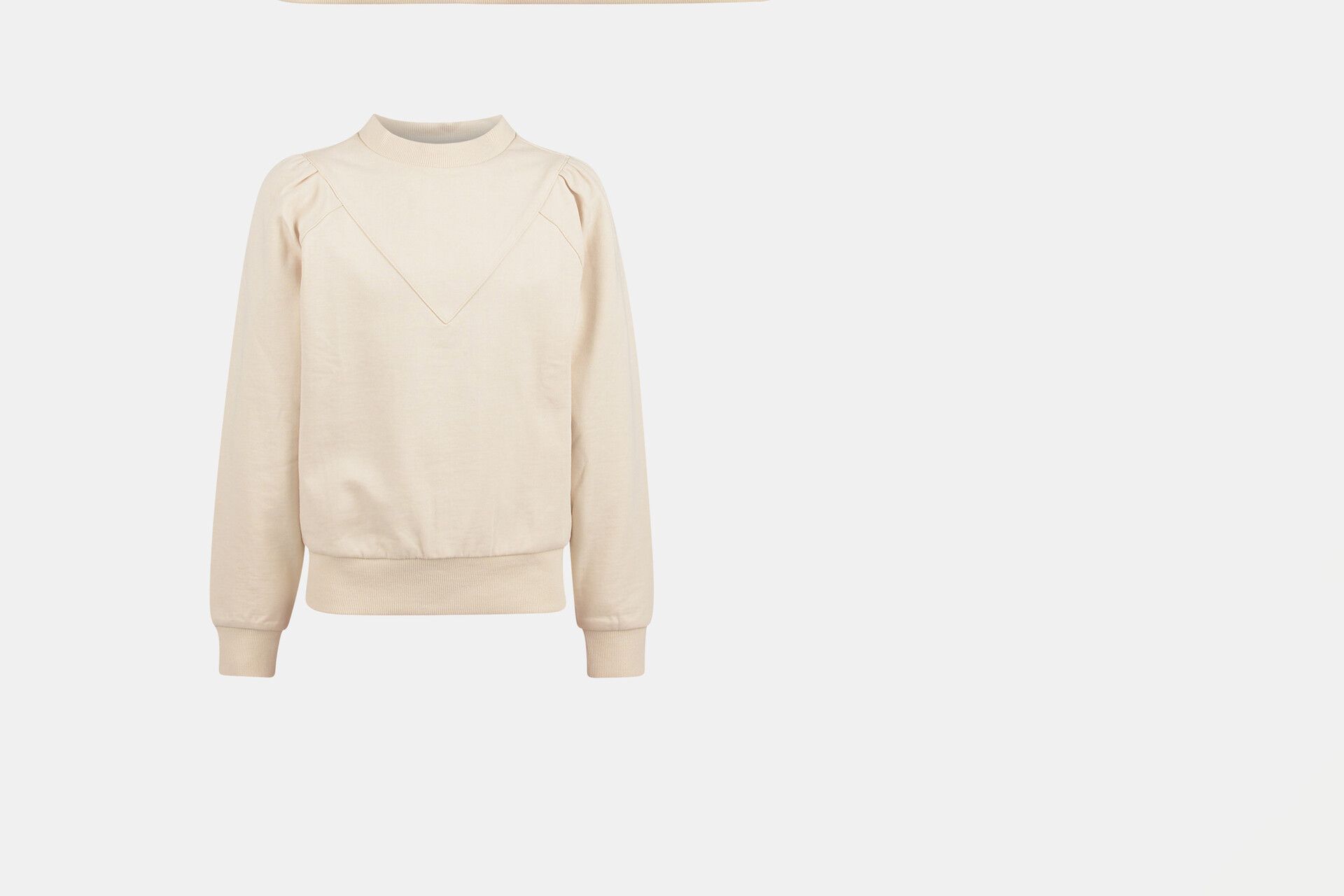 Pofmouwen Sweater Gebroken Wit JILL&MITCH