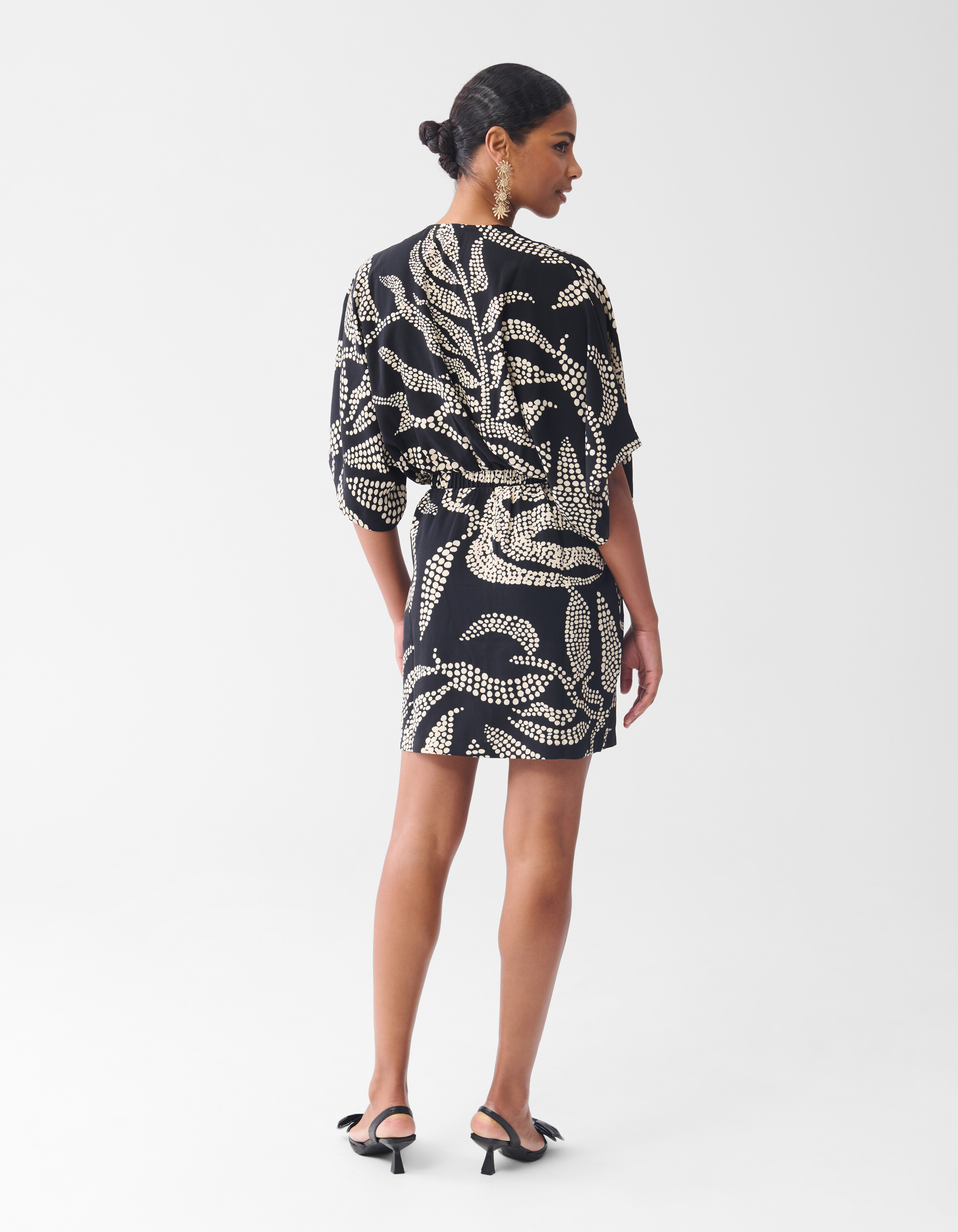 Printed Mini Jurk Zwart SHOEBY WOMEN