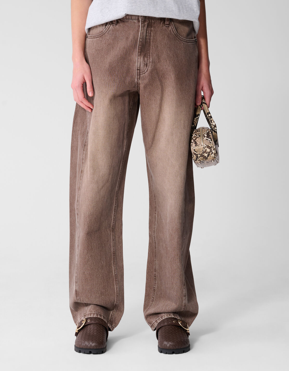 Barrel Fit Jeans Bruin SHOEBY WOMEN