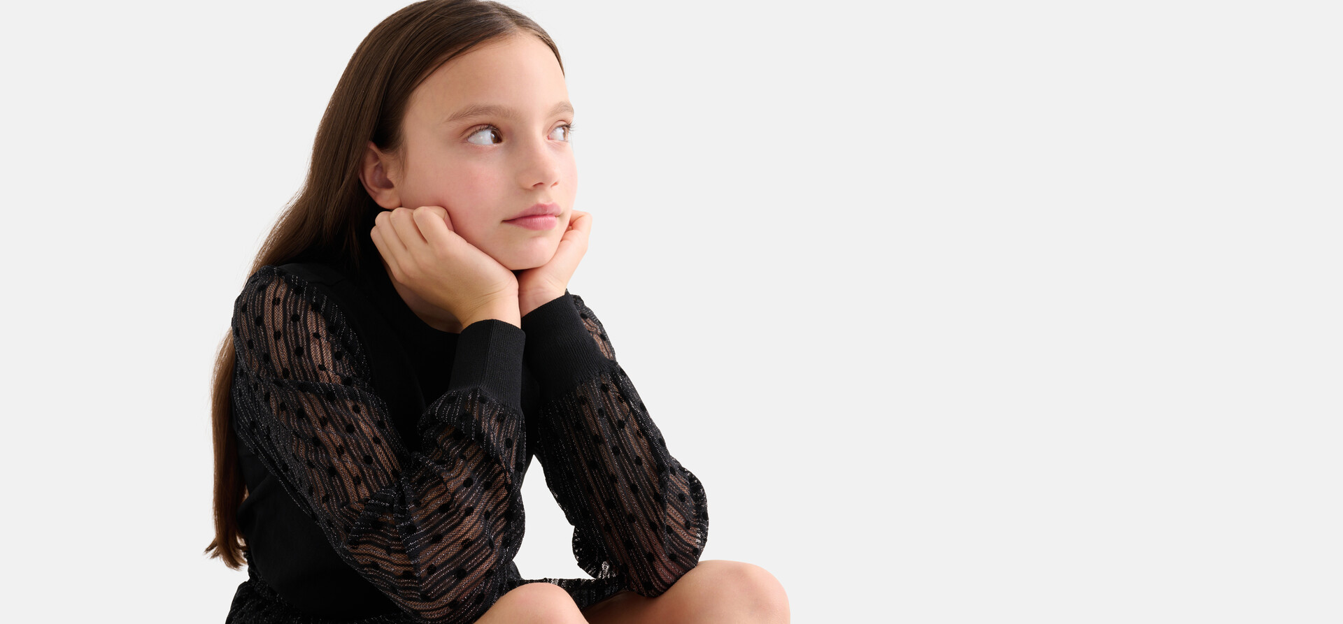 Mesh Top Zwart SHOEBY GIRLS