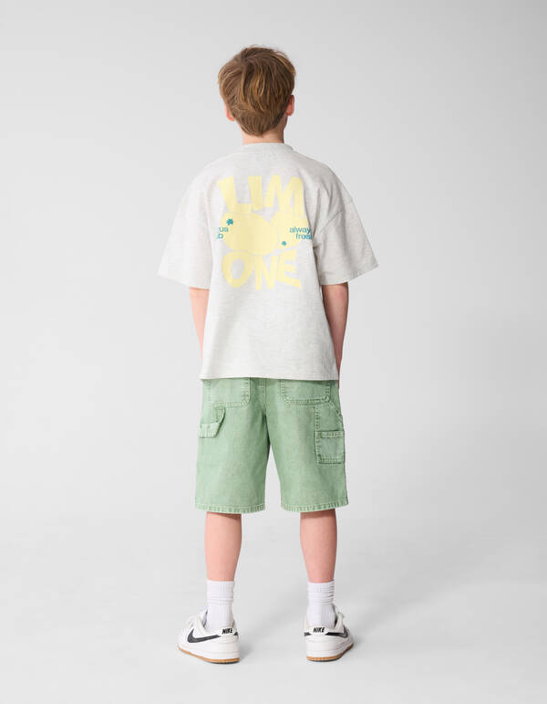 Washed Carpenter Short Lichtgroen SHOEBY BOYS
