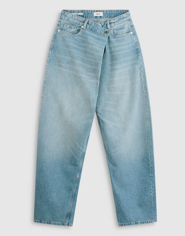 Folded Baggy Fit Jeans Mediumstone SHOEBY WOMEN